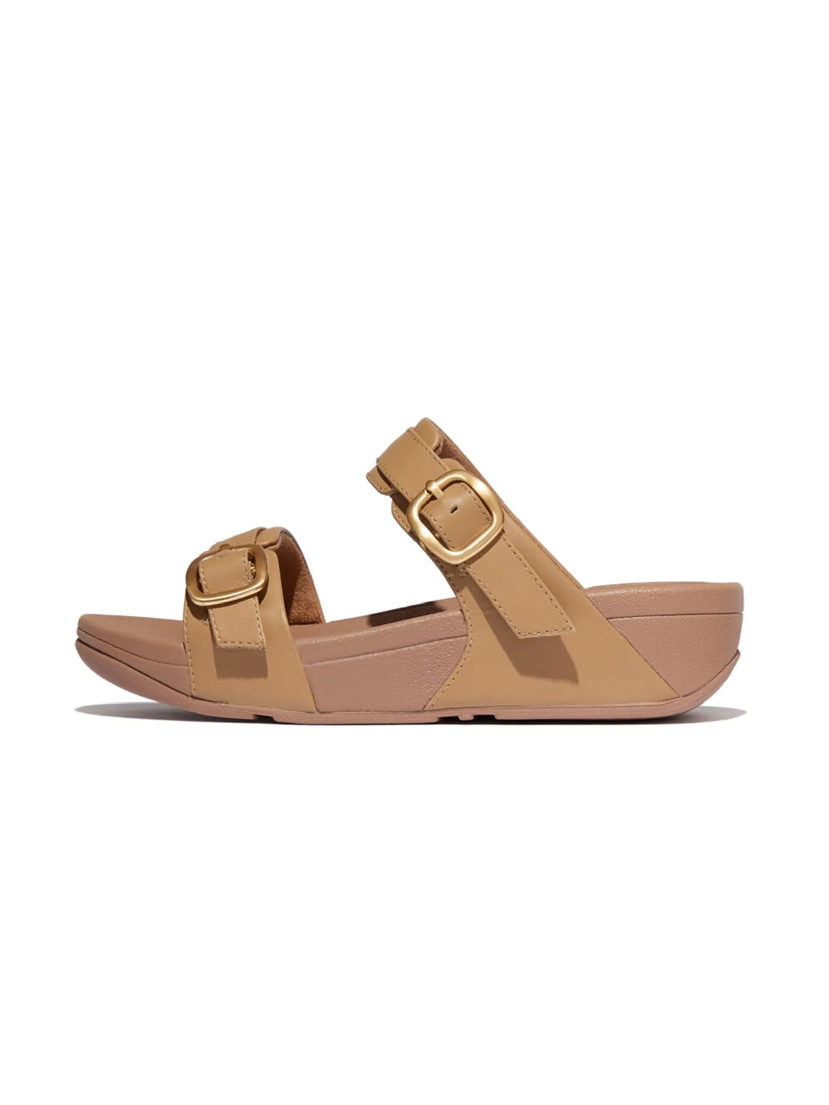 FitFlop™ WOMEN'S LULU ADJUSTABLE LEATHER BEIGE Size - 4 UK