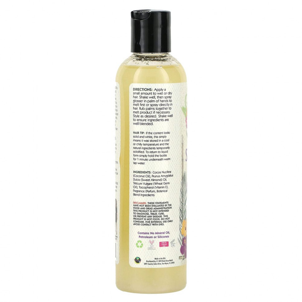 Alikay Naturals, Shine Crave, блеск для волос, 237 мл (8 жидк. Унций)