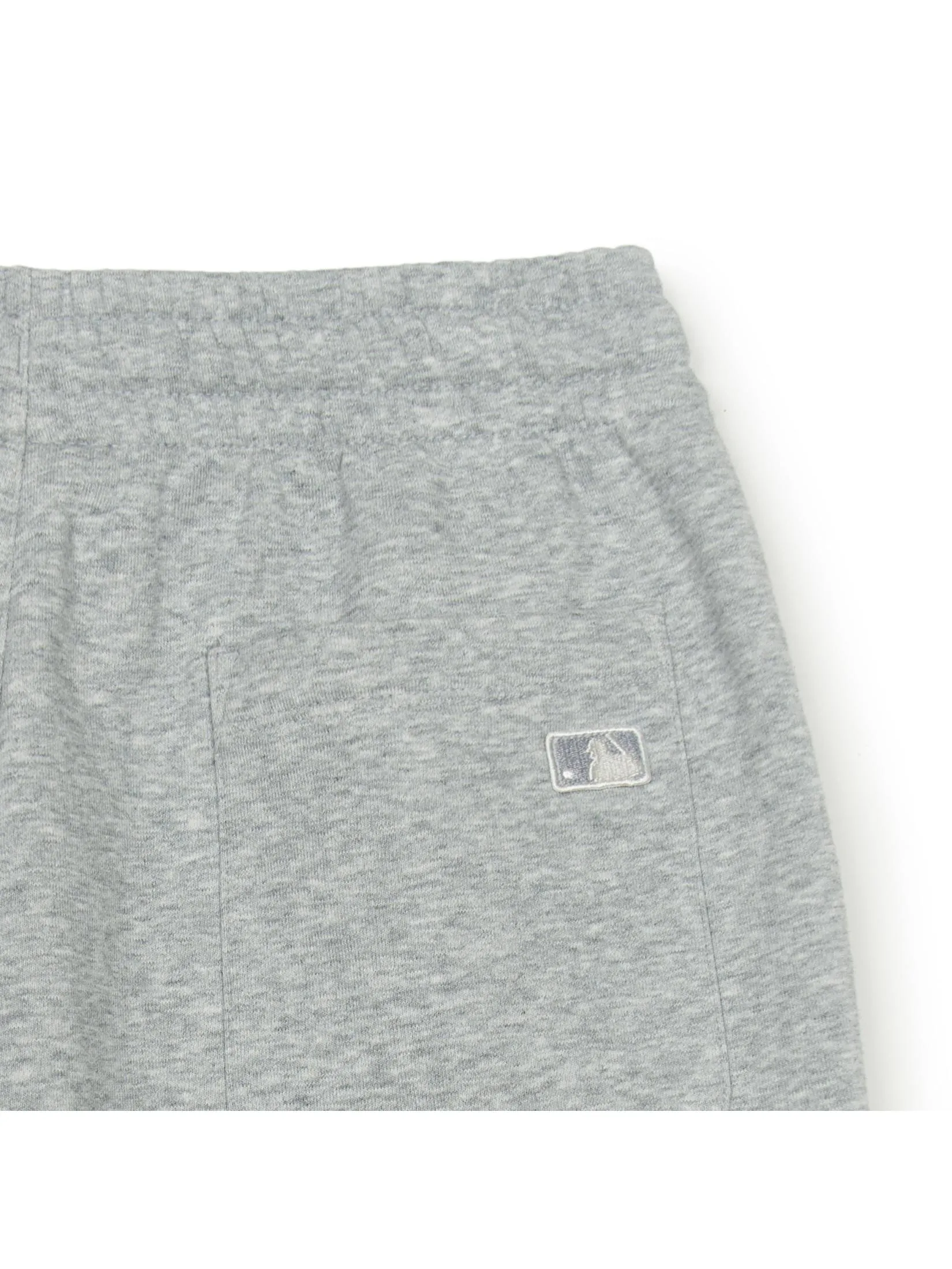 MLB Unisex Basic Street Big Logo 9  Shorts Model 3ASPB0253 43MGS Melange Grey
