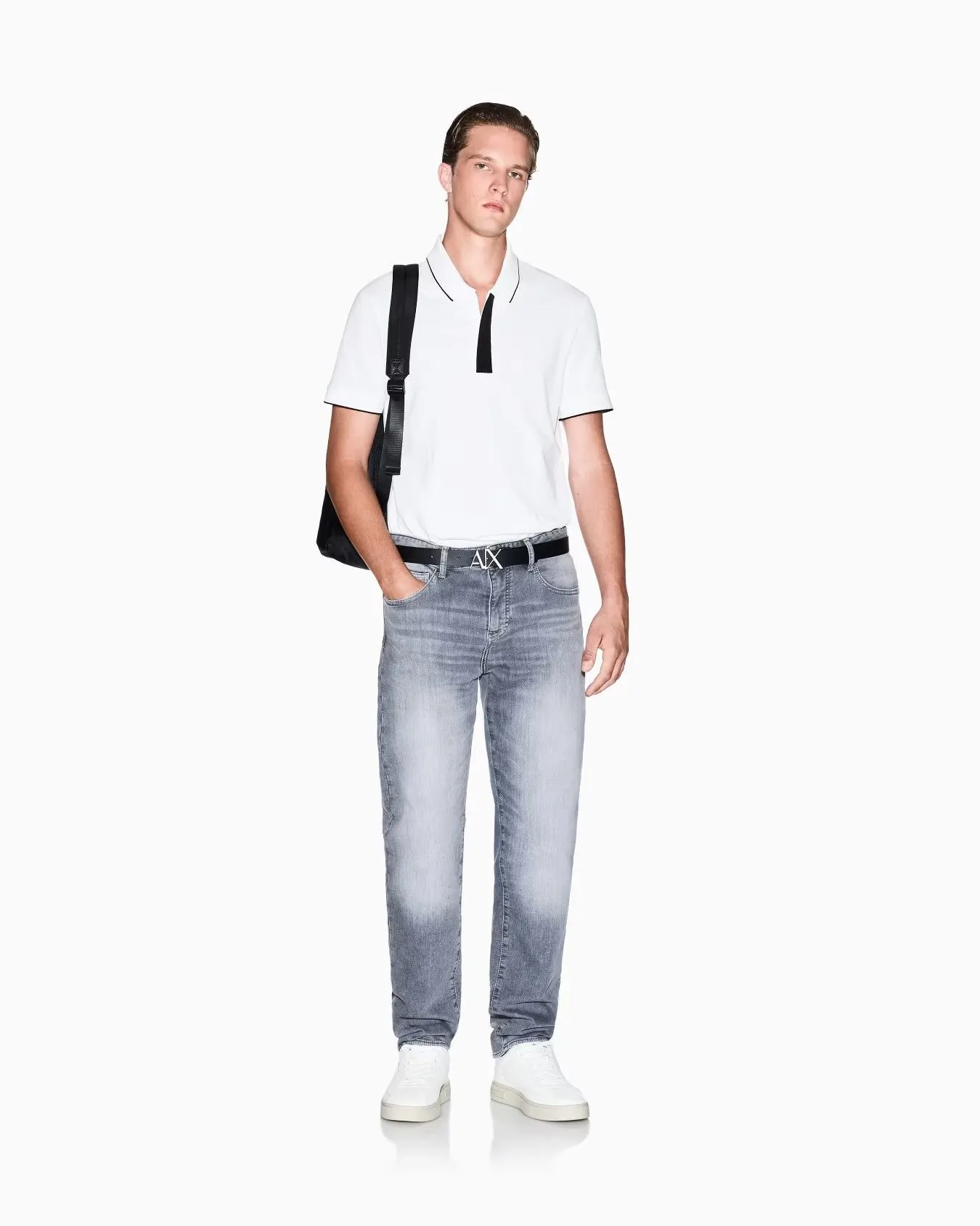 ARMANI EXCHANGE Polo Male XM001285-AF10366-U0009 Off-White