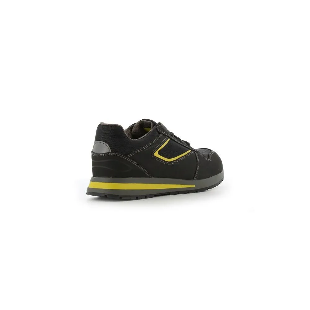 SAFETY JOGGER Black Leather Sneakers Safety Shoes TURBO