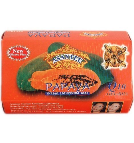 Мыло с папайей, Q10 и фруктовыми кислотами Asantee 120 гр