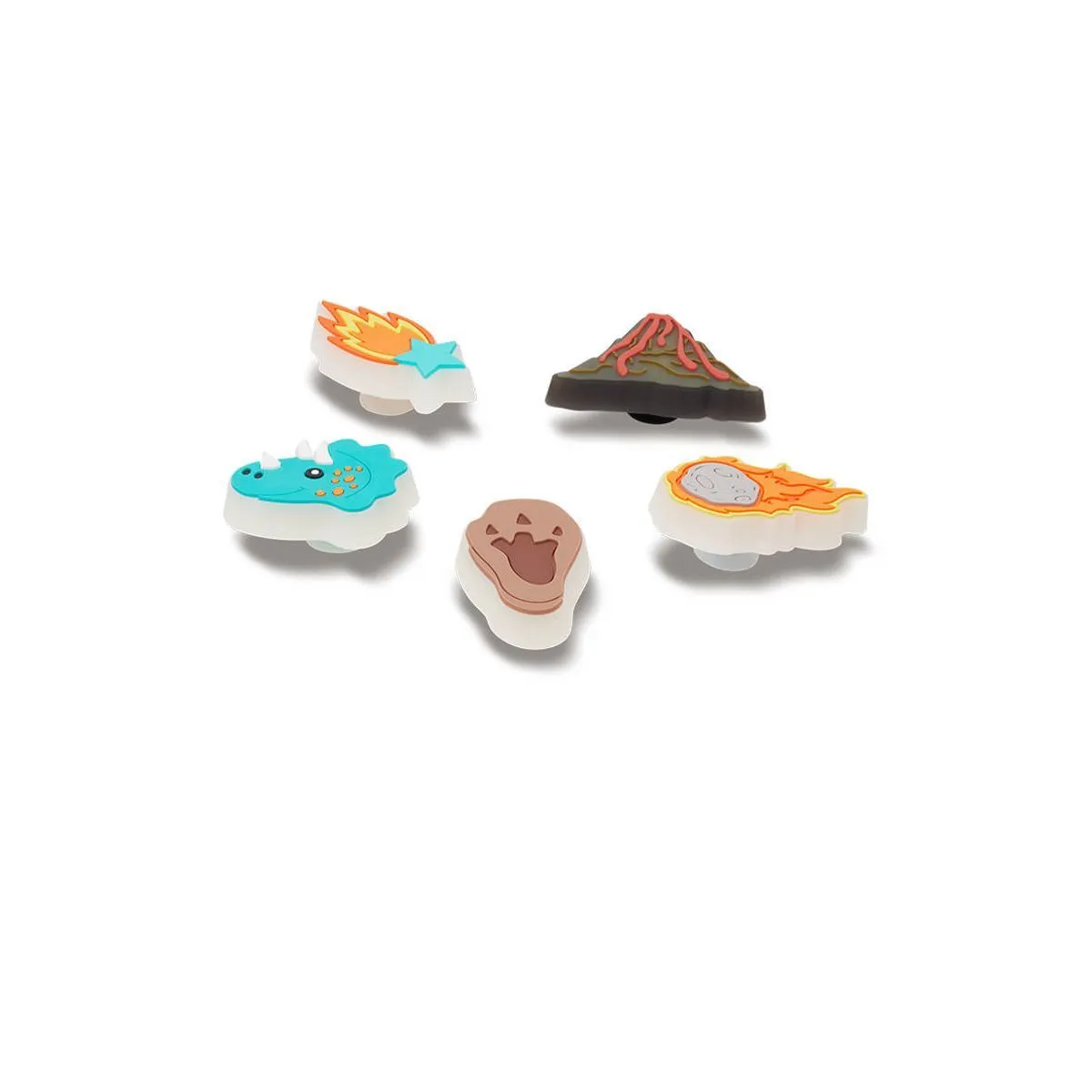 CROCS Jibbitz Shoes Charm Lights Up Mesozoic Era 5-Pack Multi Color - CR024AC059DXTH