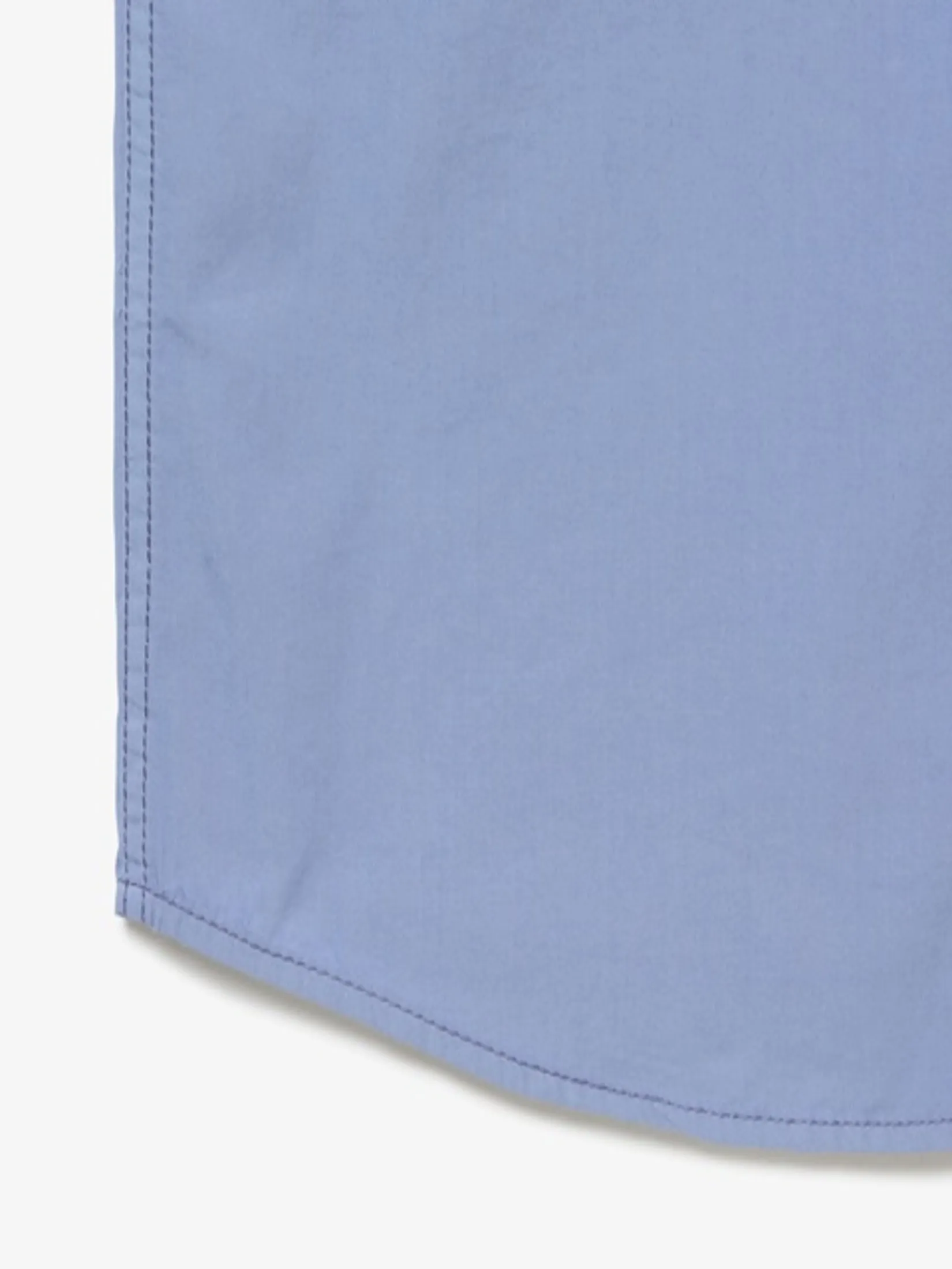LACOSTE Relaxed Fit Natural Dyed Poplin Shirt Blue