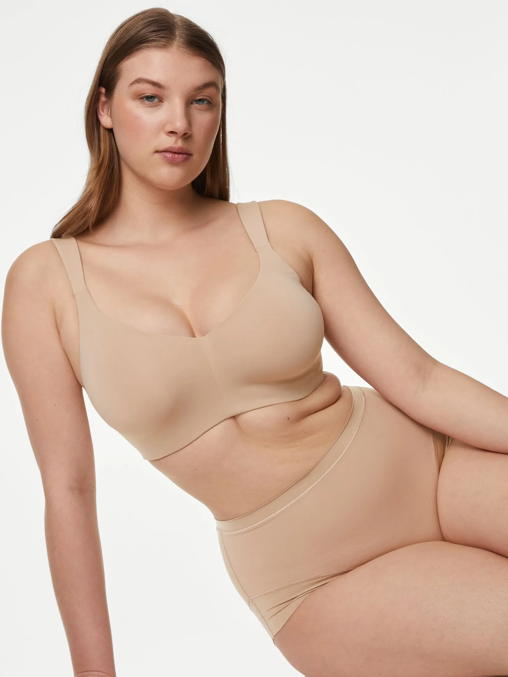 MARKS & SPENCER Women Bra Flexifit Wired Minimiser Almond