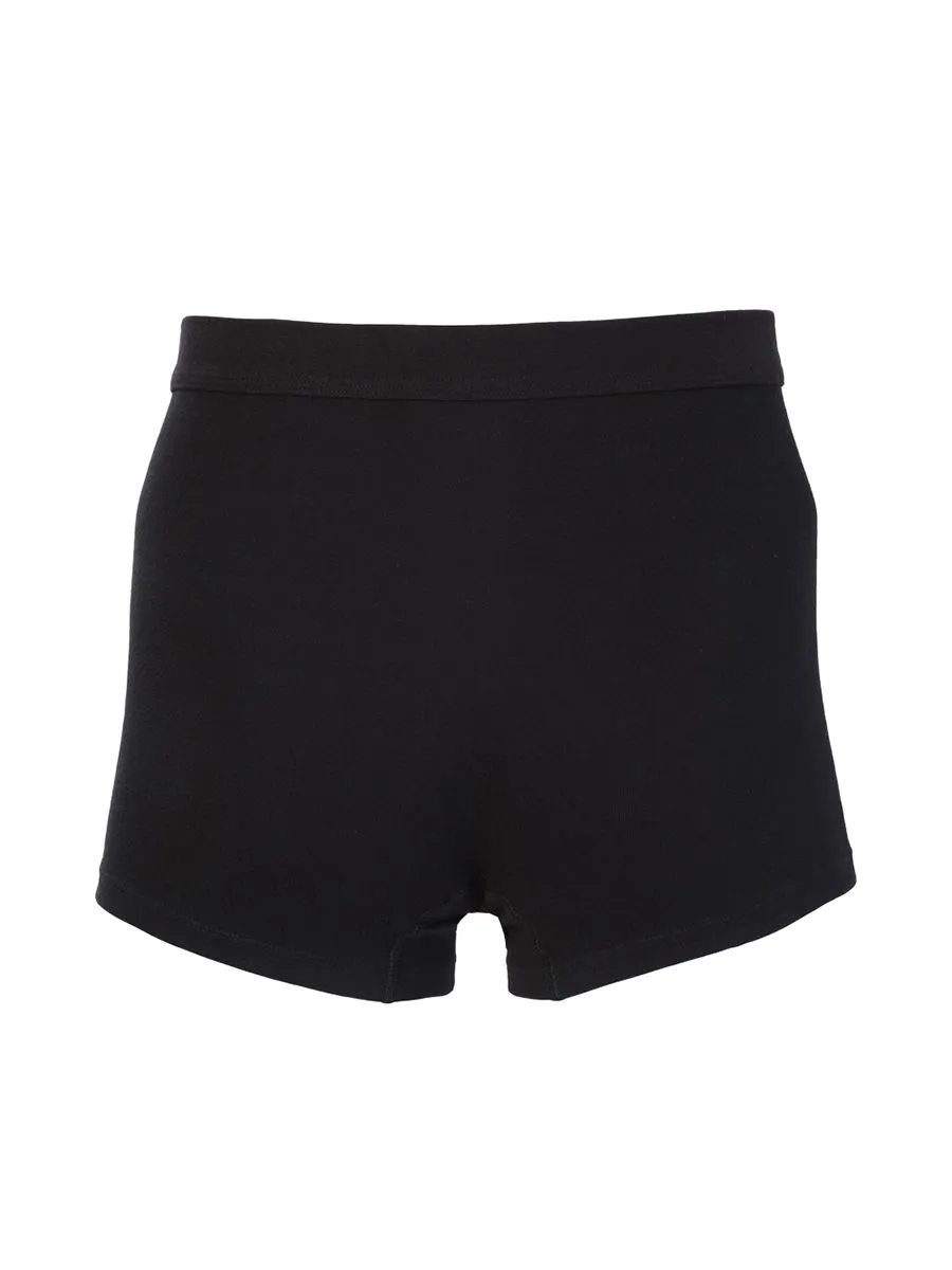 JOHN HENRY INNERWEAR Boxer Brief Men's Cotton Rib - Black (Pack 3)