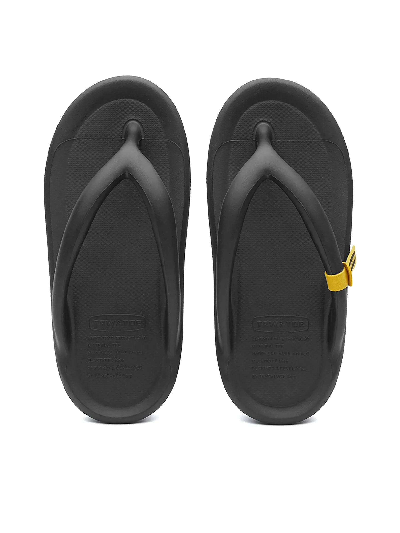 TAW&TOE Unisex Flip Flop Zerovity OG Black