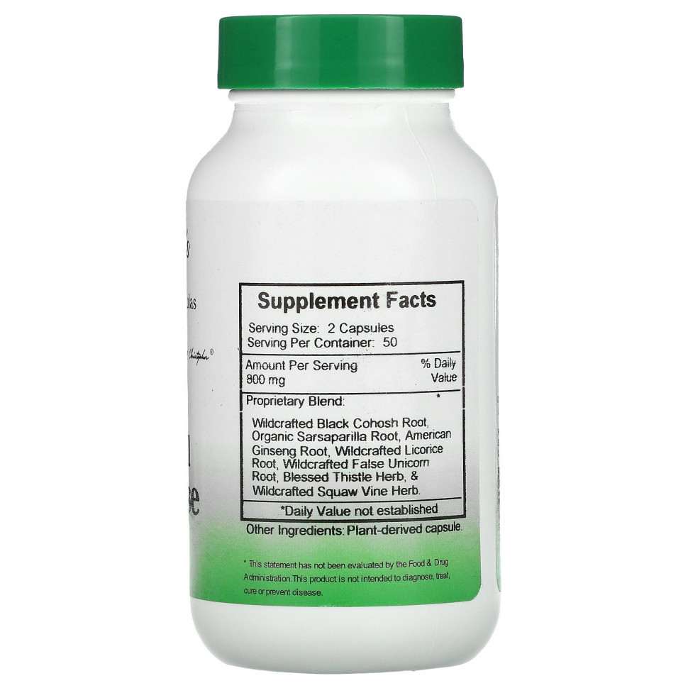 Christopher's Original Formulas, Hormonal Changease Formula, 450 мг, 100 вегетарианских капсул