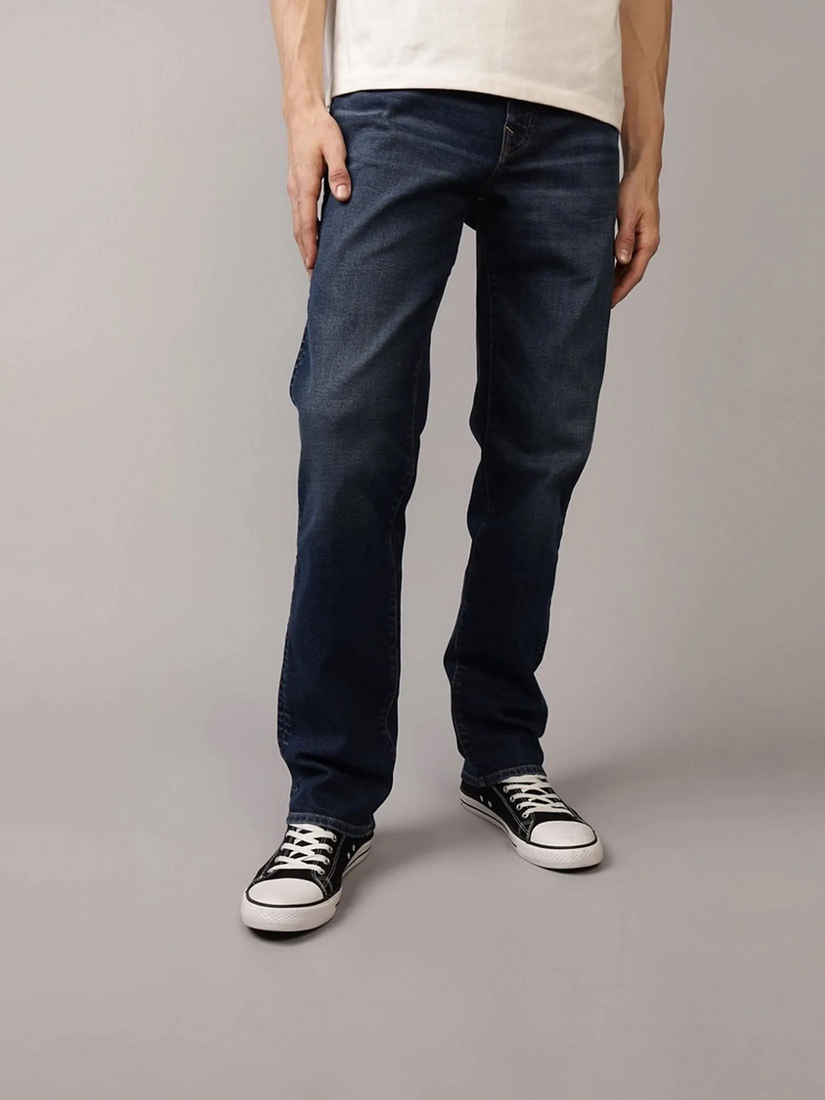 AMERICAN EAGLE MEN INTL EXCLUSIVE DARK CLEAN ATHLETIC STRAIGHT 074 SIMPLY DARK