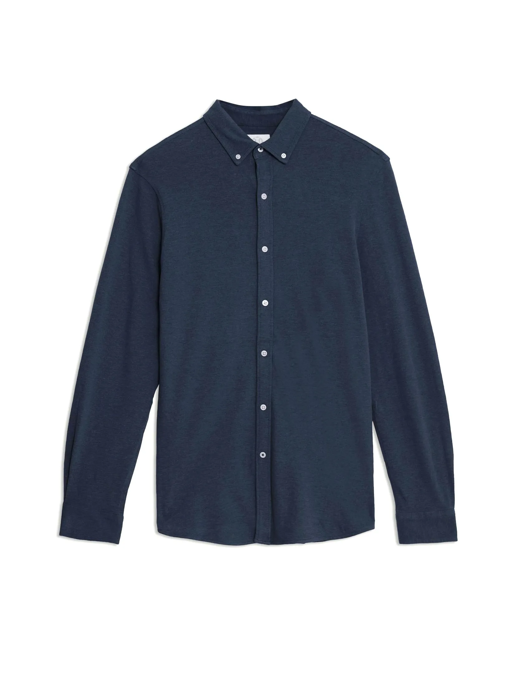 MARKS & SPENCER Men Shirt Pure Cotton Oxford Medium Navy