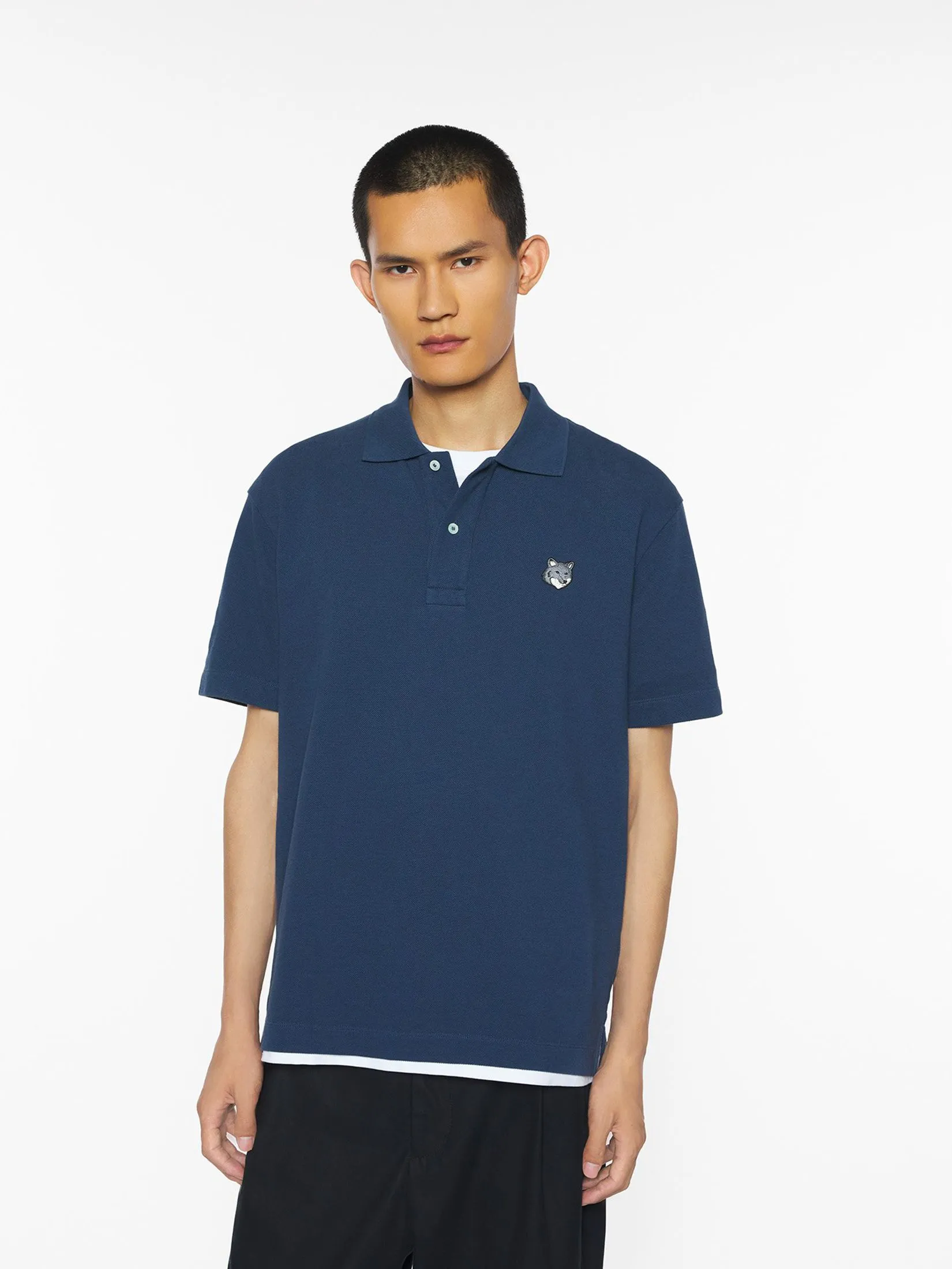MAISON KITSUNÉ Men Polo Fox Head Comfort