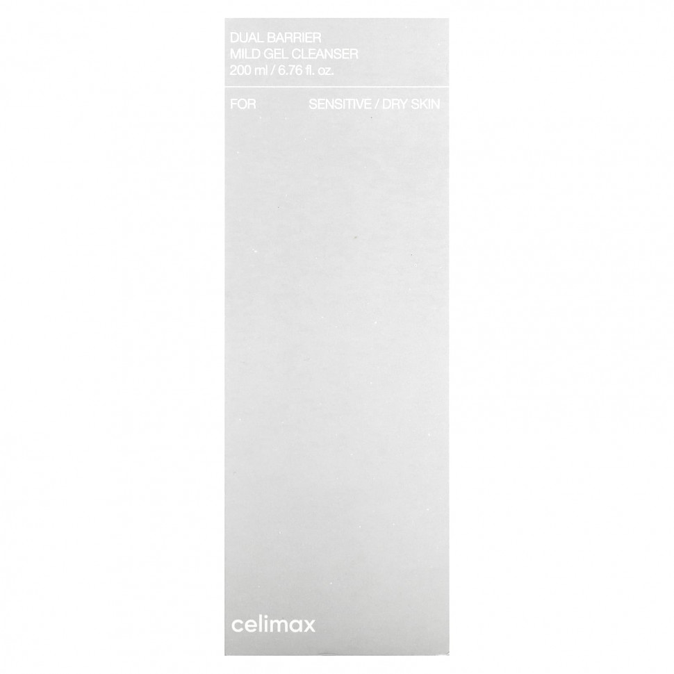 Celimax, Dual Barrier, мягкое очищающее средство, 200 мл (6,76 жидк. Унции)