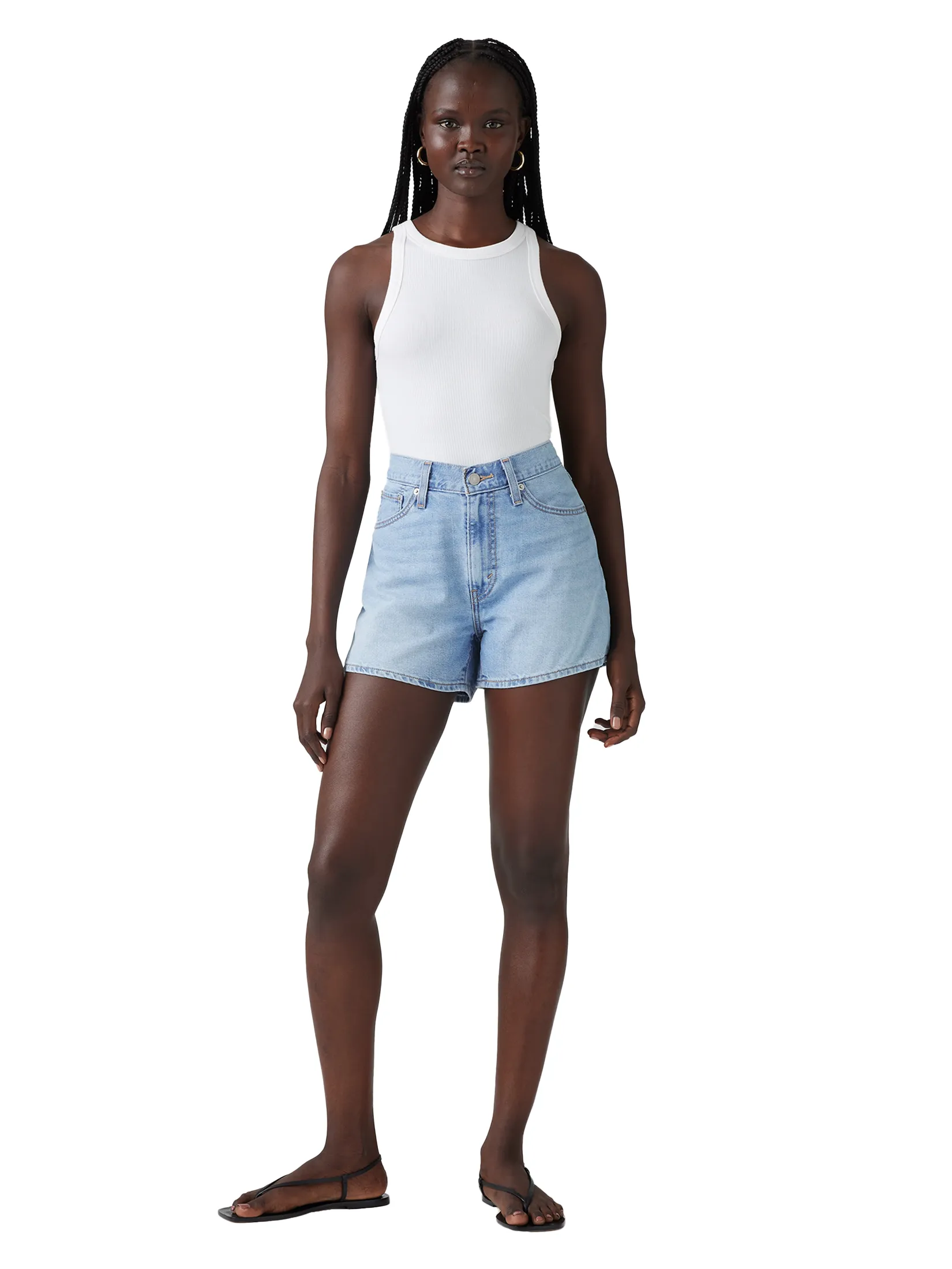 LEVI'S Women's '80s Mom Shorts Light Blue