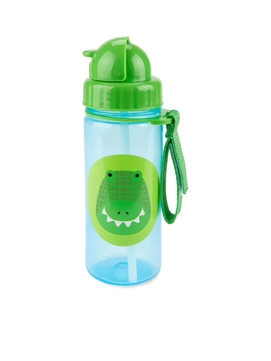SKIP HOP ZOO STRAW BOTTLE PP CROCODILE
