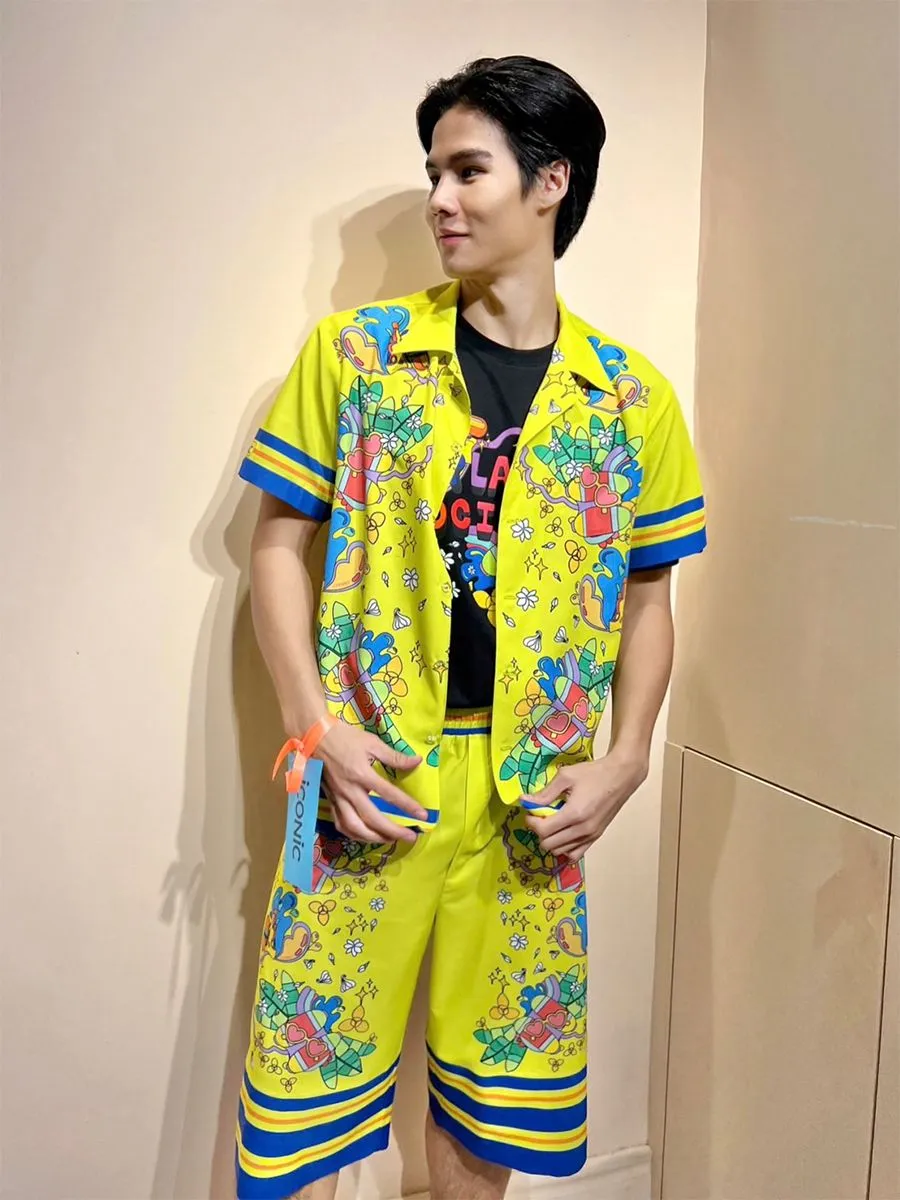 ICONIC WOMAN GREEN LEMON SPLASH HAWAII SHIRT