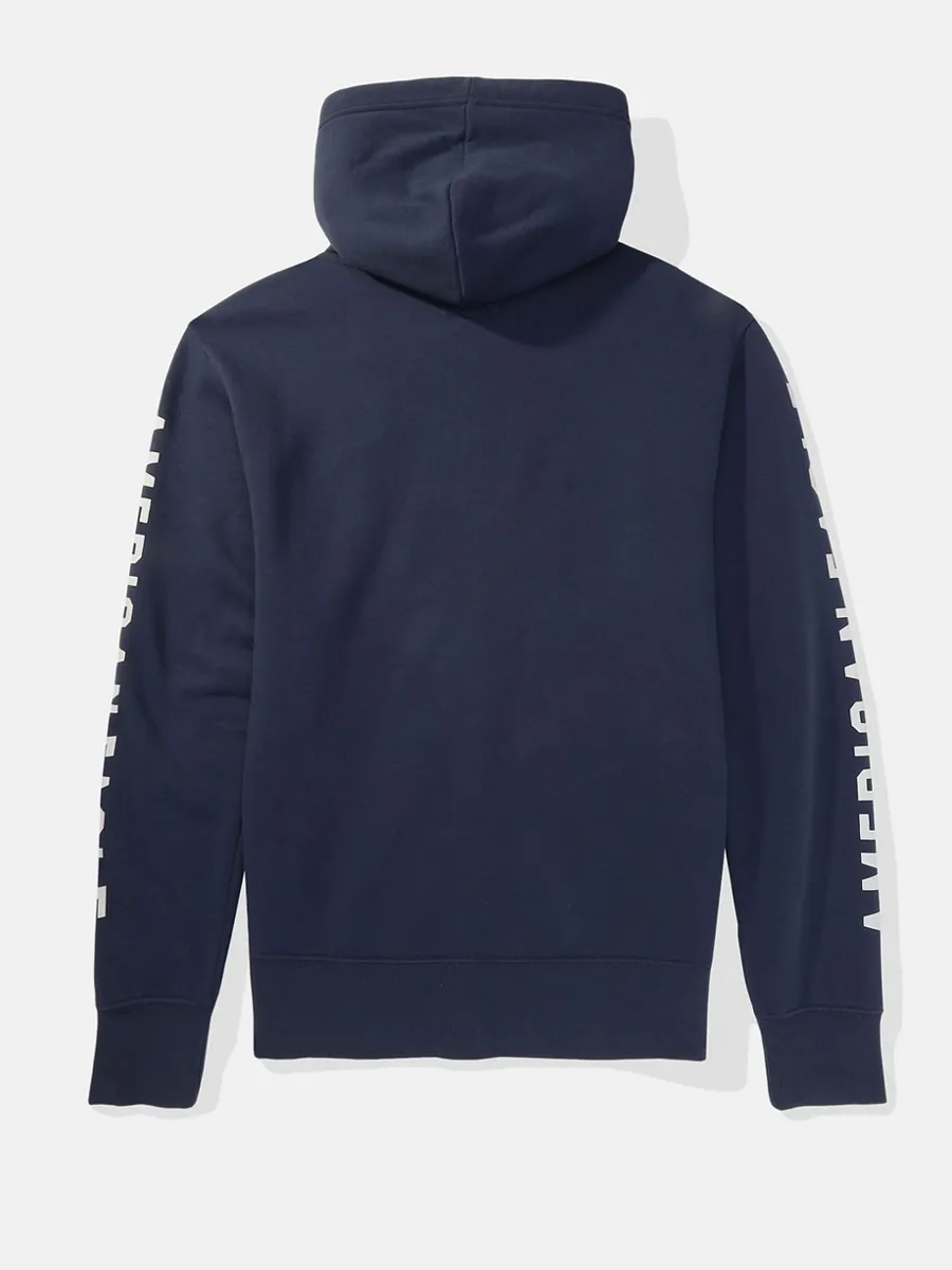 AMERICAN EAGLE MEN 2152 MFO VALUE FLEECE FULL ZIP HOODIE 400 BLUE