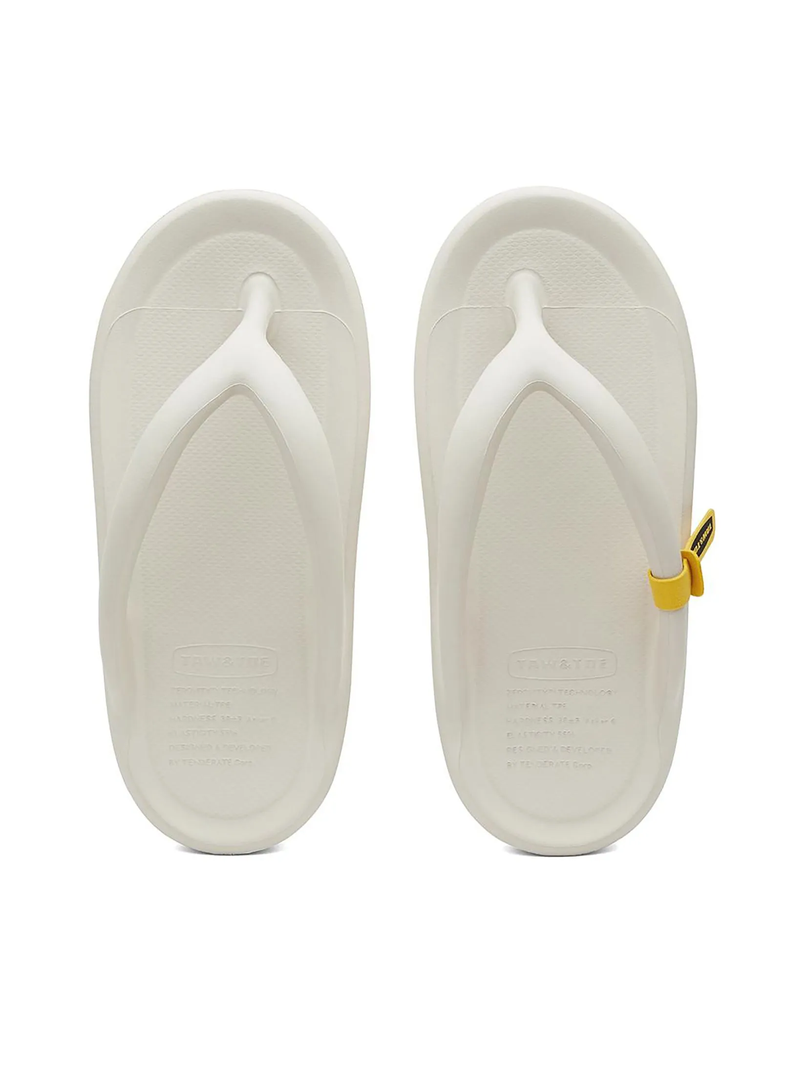 TAW&TOE Unisex Sandals Zerovity Flip Flop OG Cream
