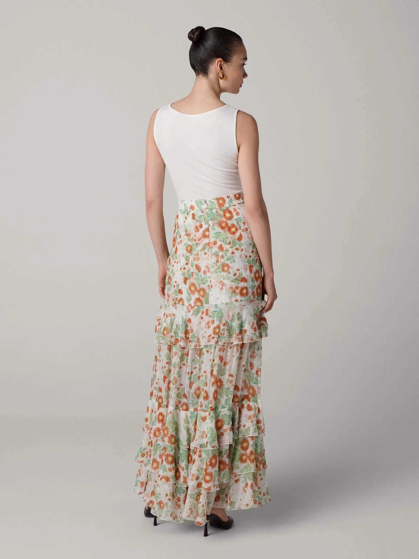 DIANE VON FURSTENBERG WOMEN DVF THEA SKIRT MARLENE BATIK SMALL IVORY