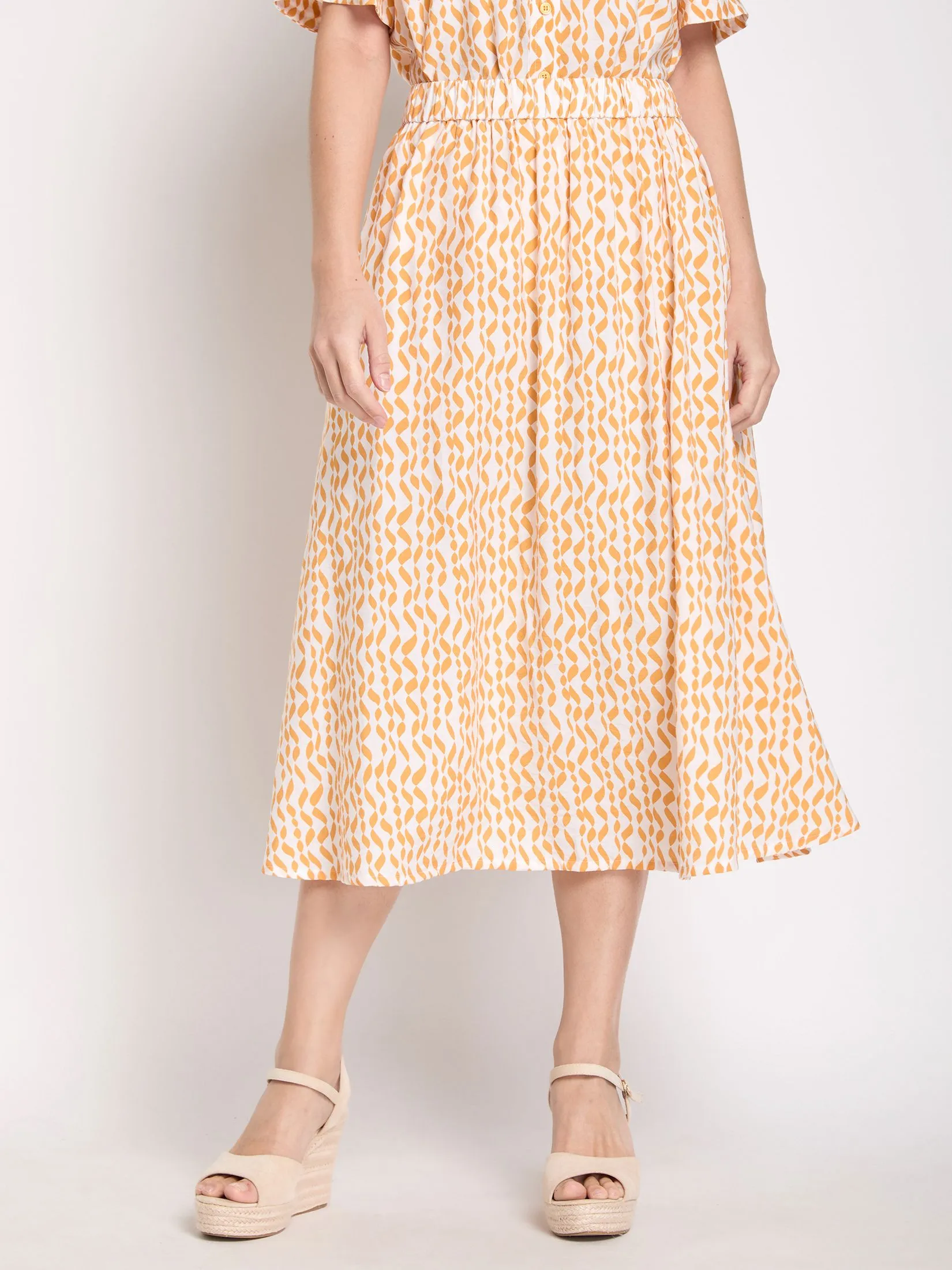 EASY PIECES Women Maxi Skirt Print