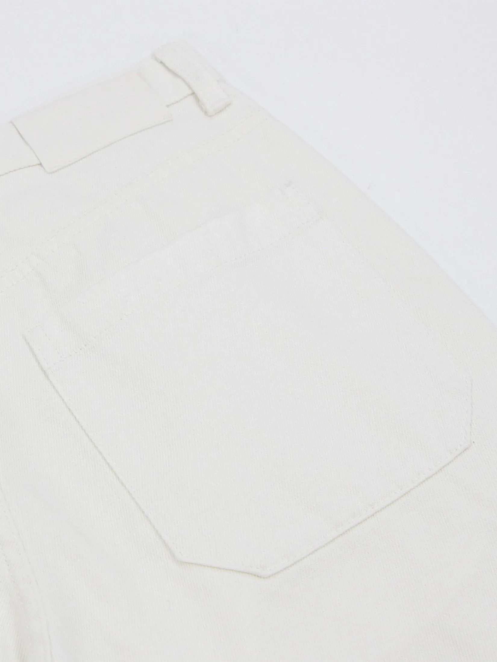 GIORDANO Men's Relaxed Denim Cargo Pants (Blue Classics) White Denim