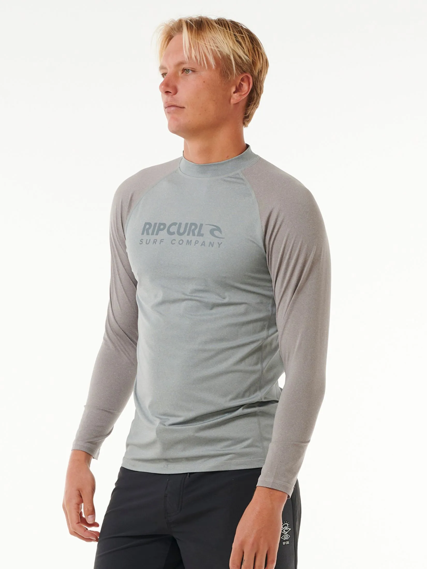 RIP CURL Men Wetsuit Long Sleeves Shock UPF Light Grey Marle