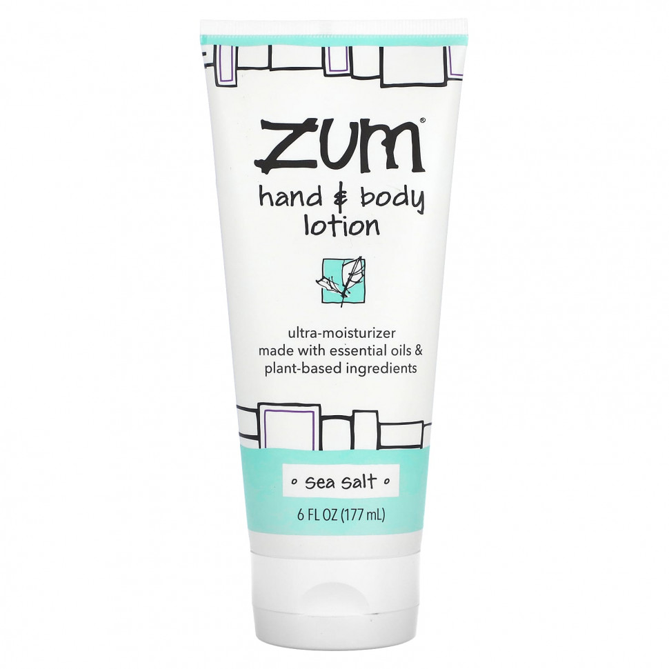 ZUM, Лосьон для рук и тела, морская соль, 177 мл (6 жидк. Унций)