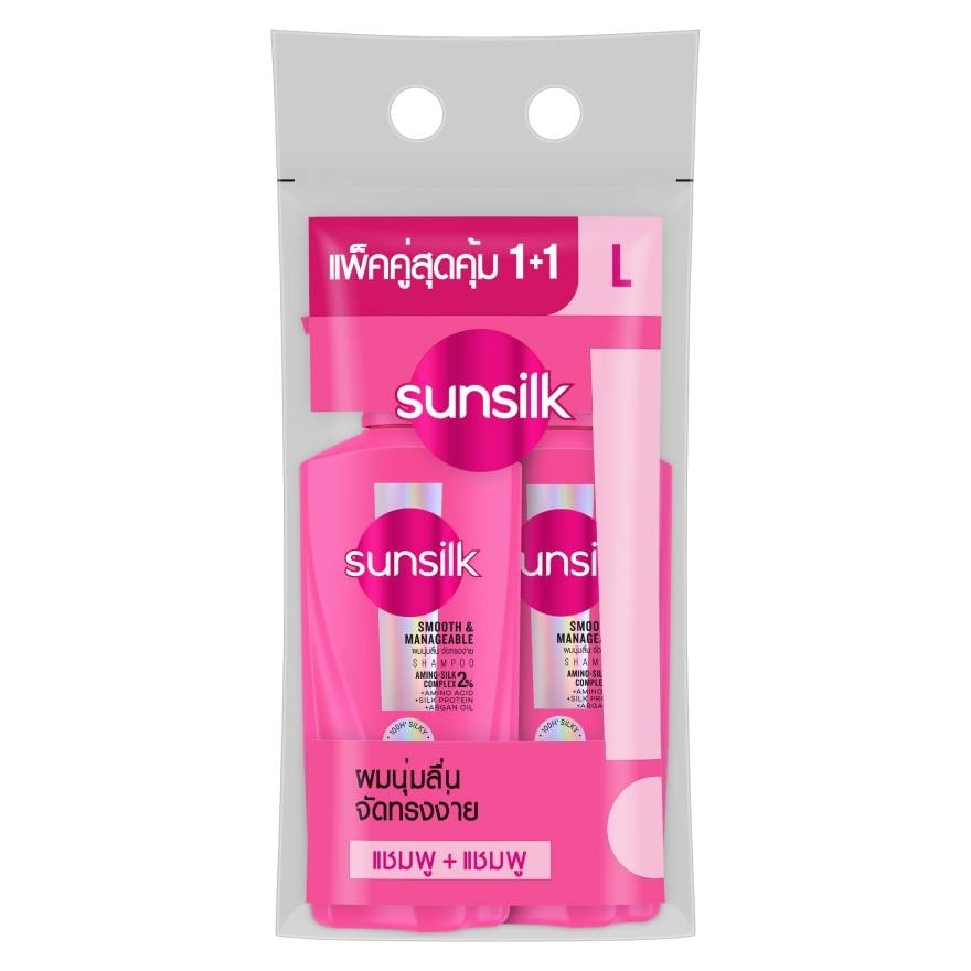 Sunsilk Shampoo Smooth  Manageable Activ-Infusion 325 Ml.Twin Pack