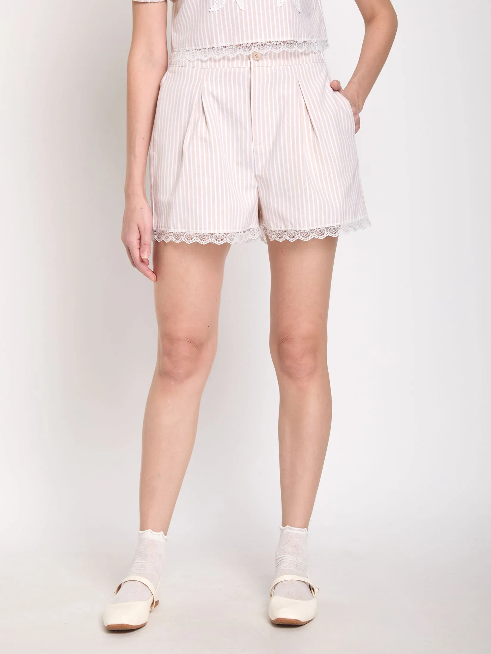LOLITA Women Shorts With Lace Trim