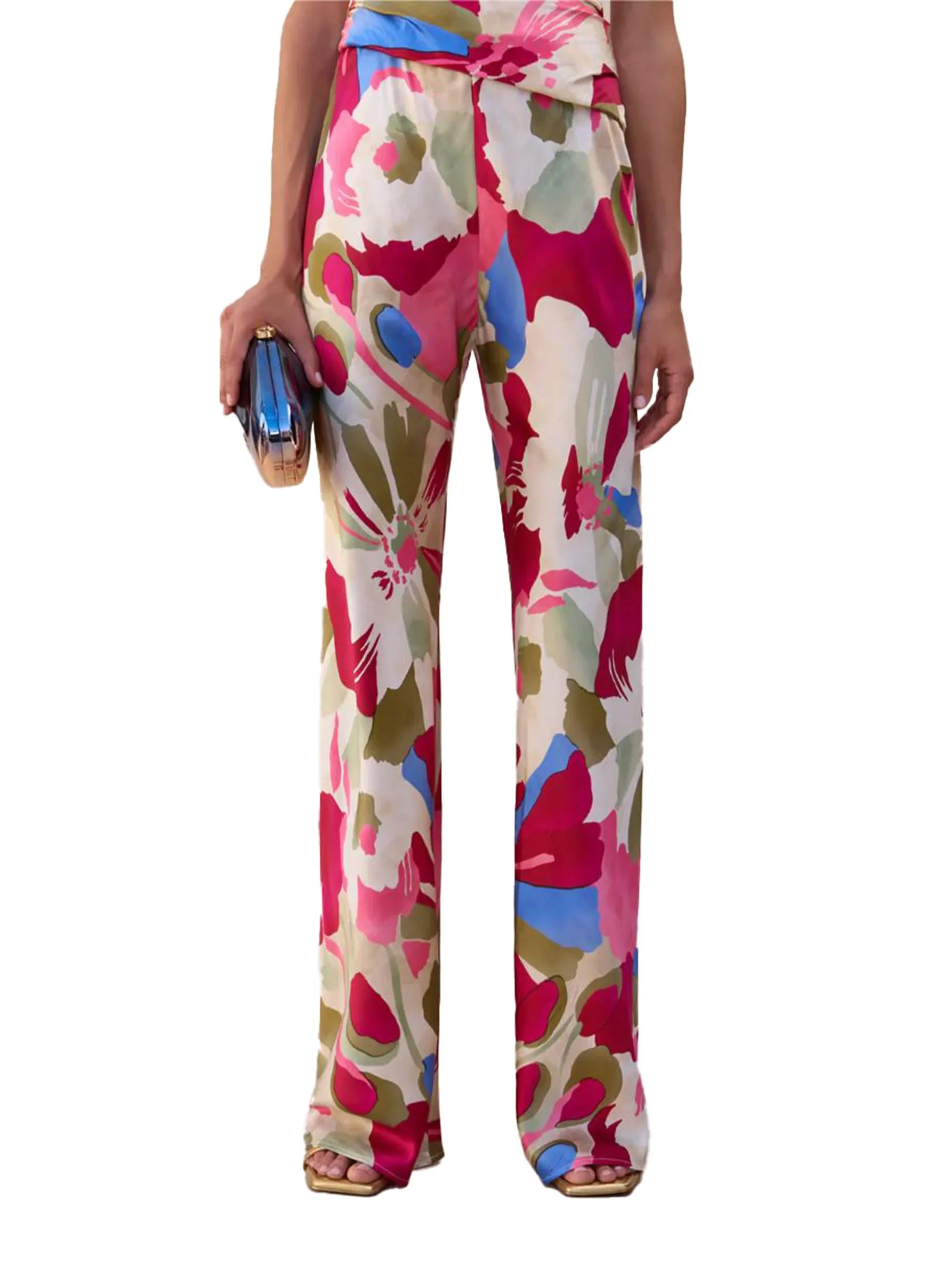 CULT GAIA Women Pant Stacie Multi-Color Size - L