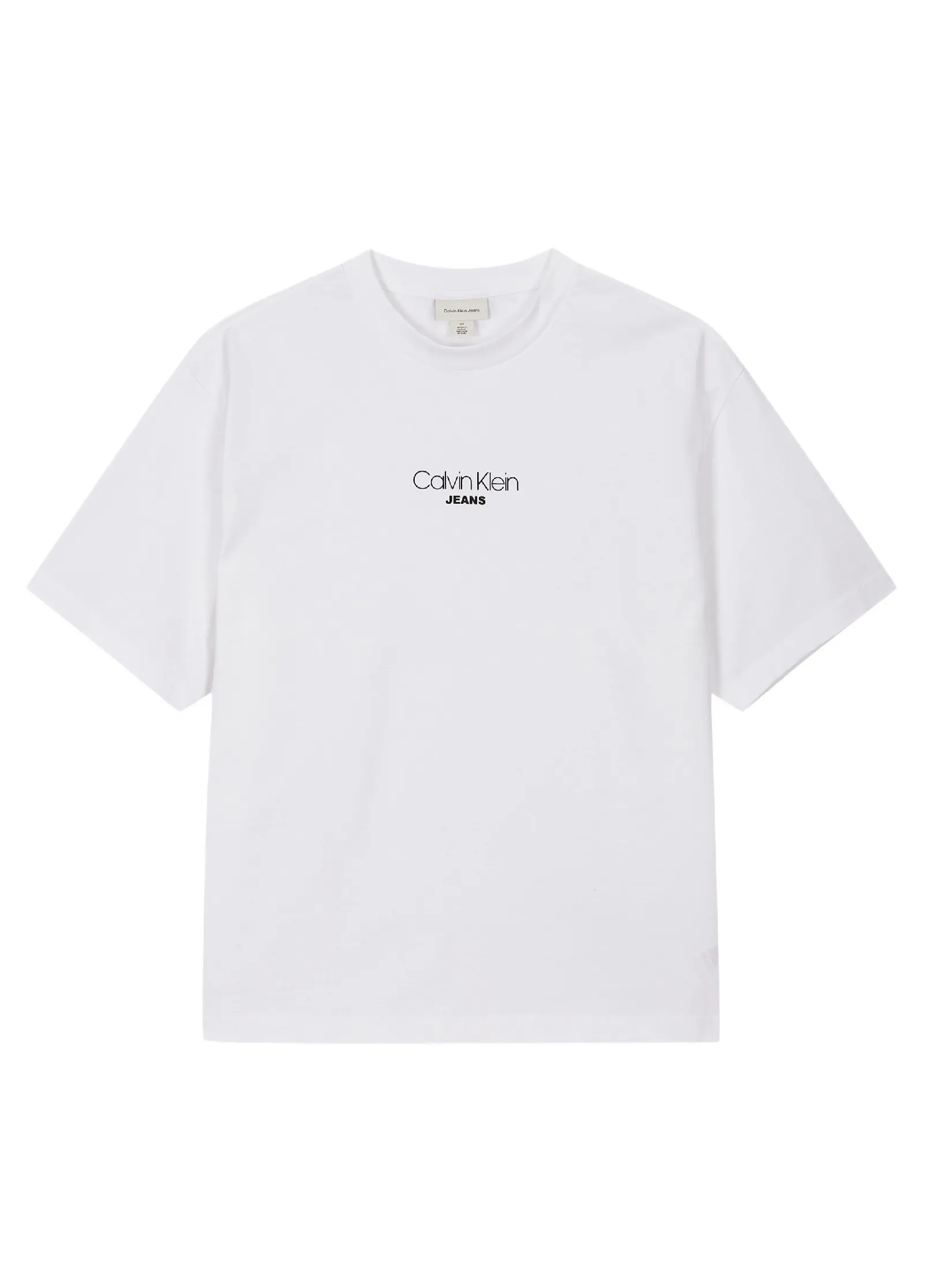CALVIN KLEIN Men s Relaxed Fit CKJ Graphic Short Sleeve T-Shirt White