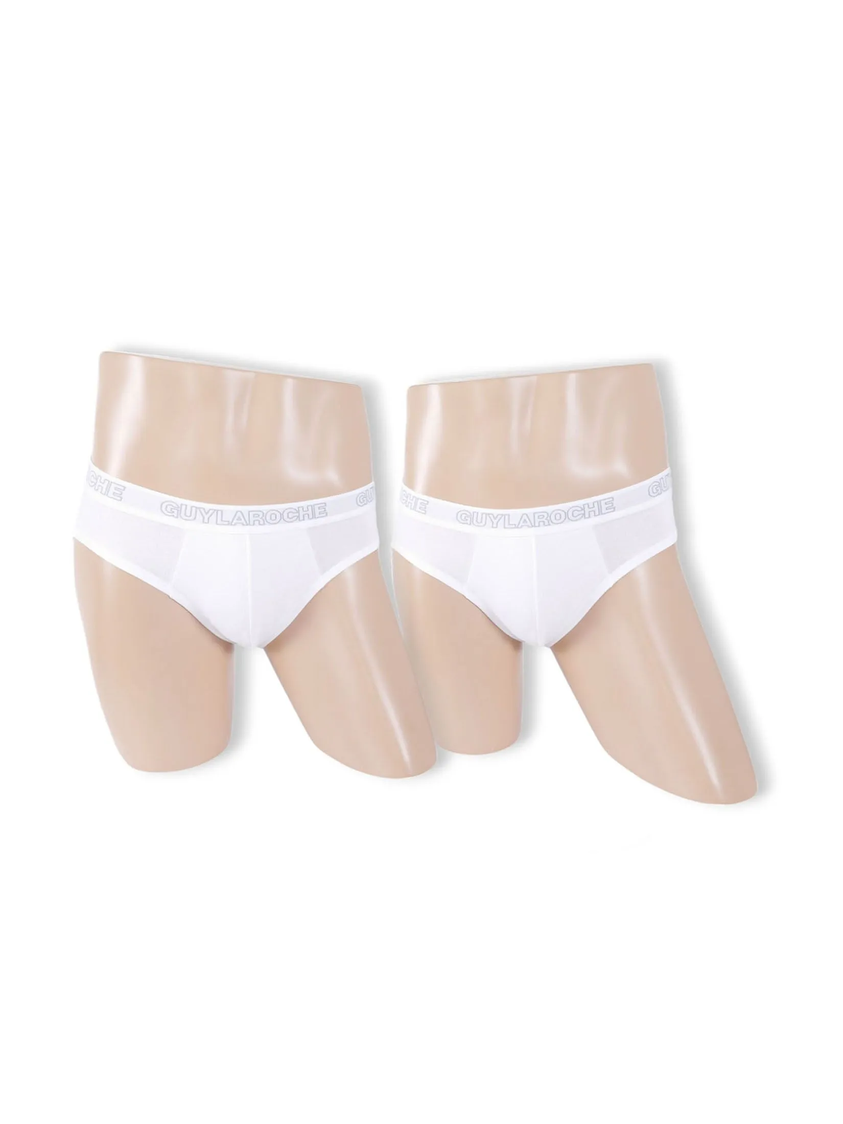 GUY LAROCHE INNERWEAR Men BRIEF Underwear PACK 2 Pcs. - White
