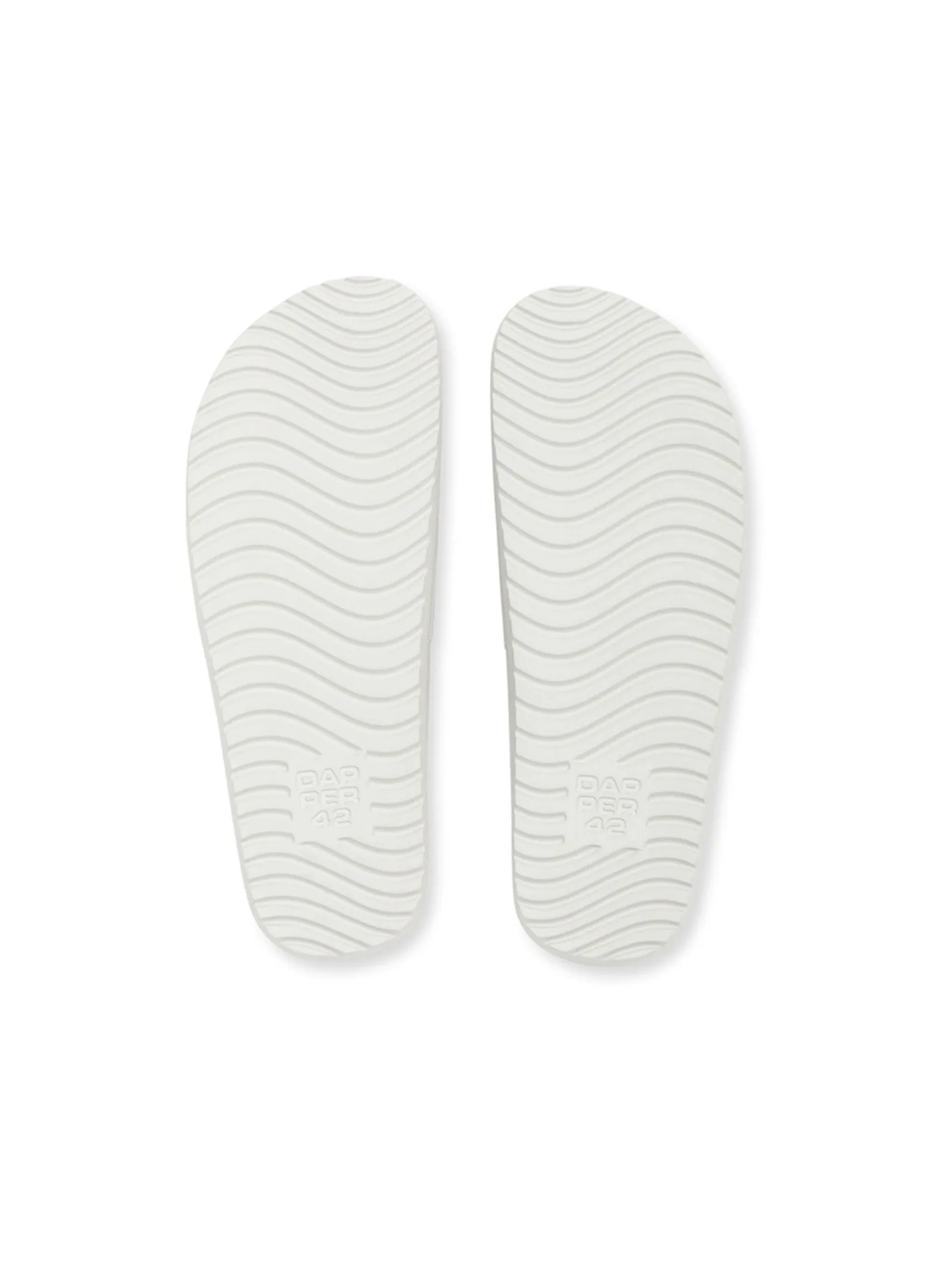 DAPPER DAPPER Iconic Comfort Pool Slide Sandals Ivory