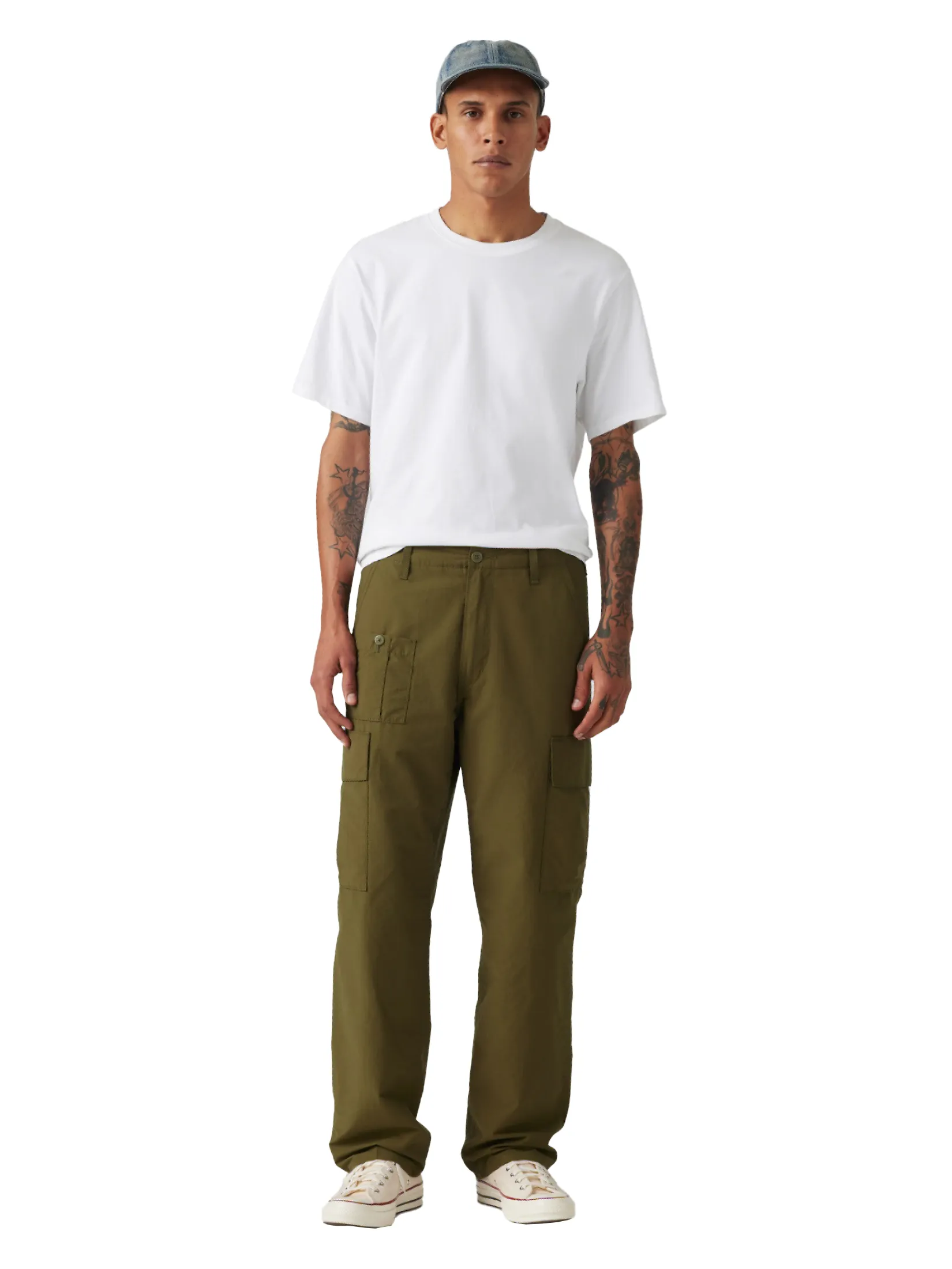 LEVI'S Men's Parachute Cargos Green