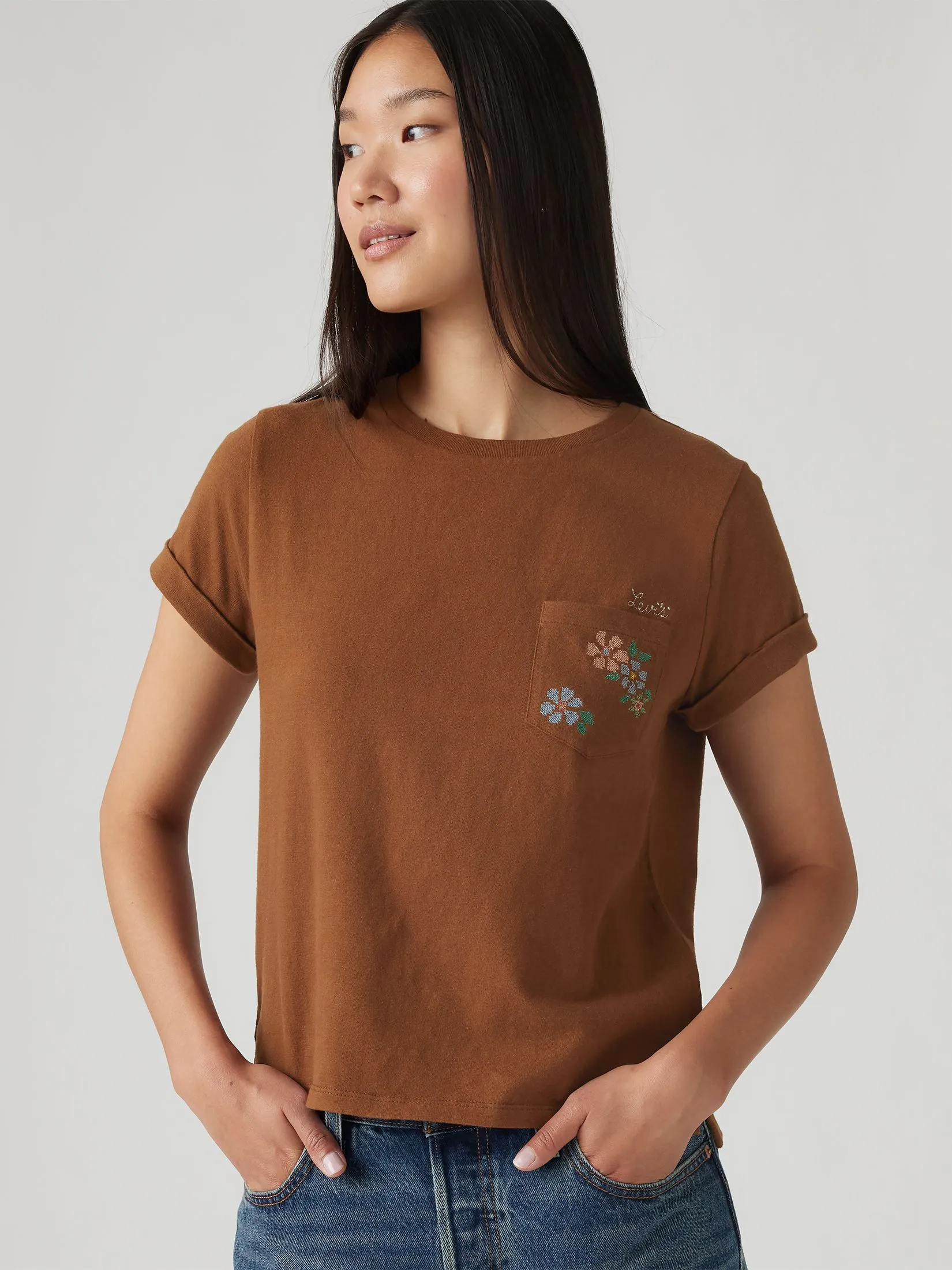 LEVI'S Women's Graphic Margot T-Shirt Brown