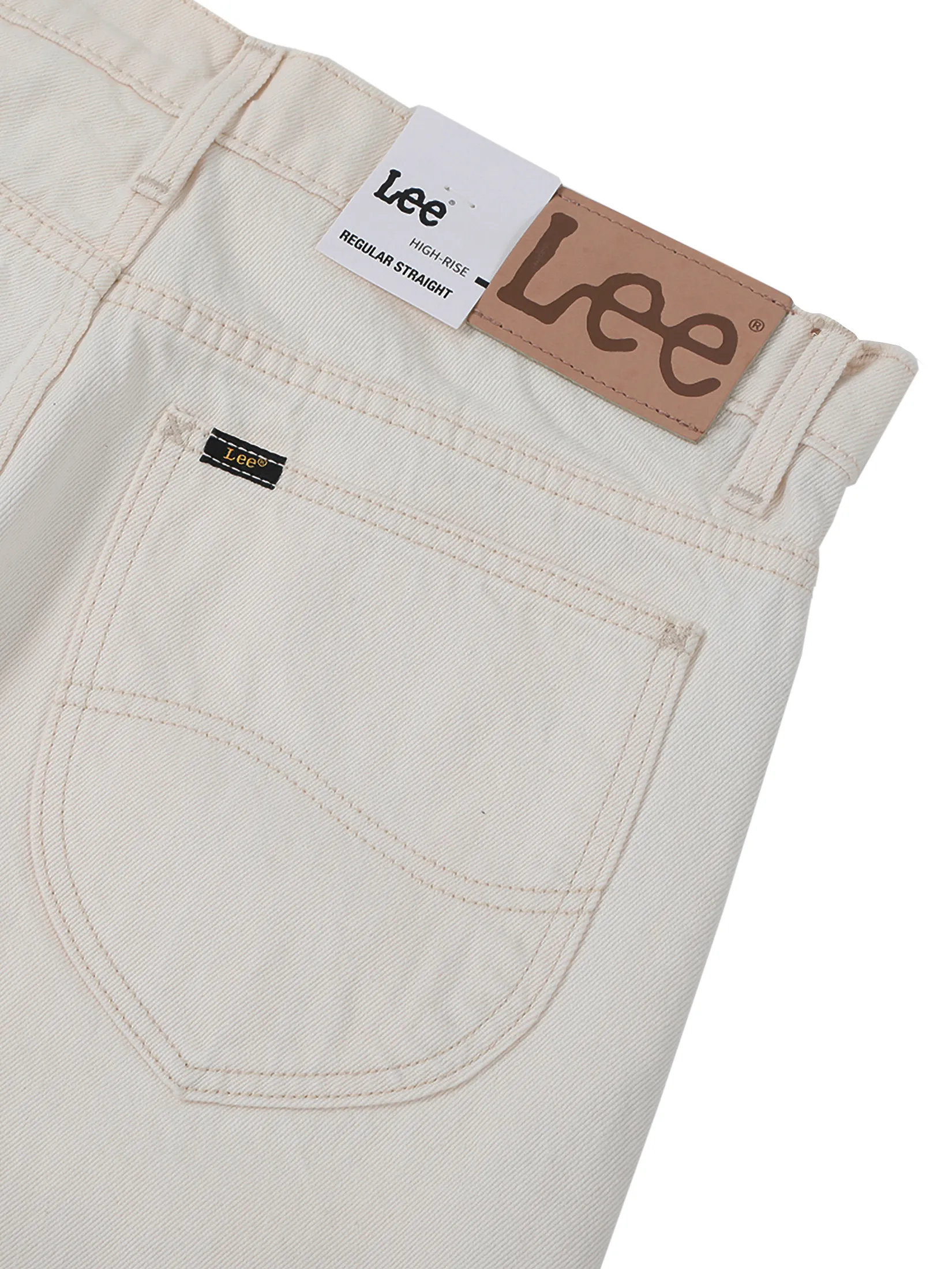 LEE Men s Jeans Lee Sort Collection Mid Regular Fit Off-White