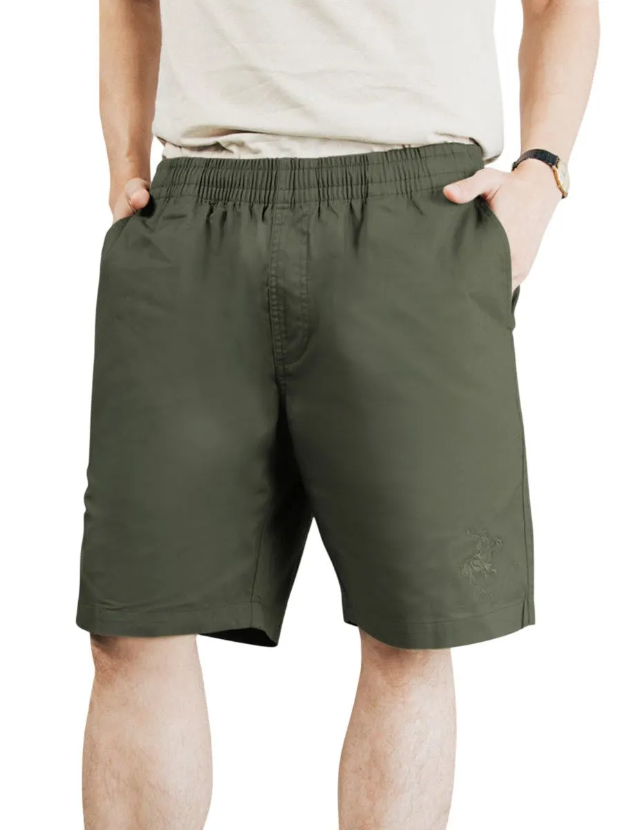 BEVERLY HILLS POLO CLUB Army Green Men Easy Shorts Model BS2G035