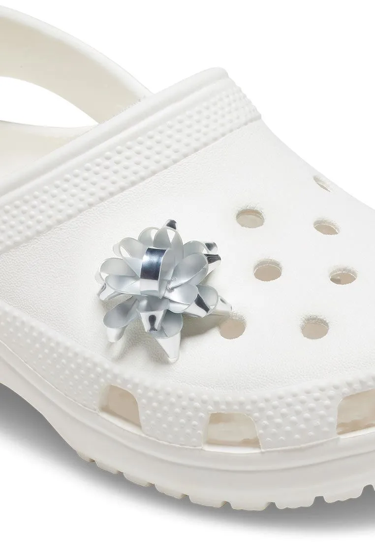 CROCS MULTICOLOR CROCS Jibbitz Silver Present Bow Shoes Charm