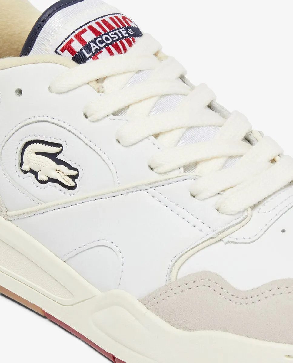 LACOSTE Men’s Lineshot Leather Sneakers White