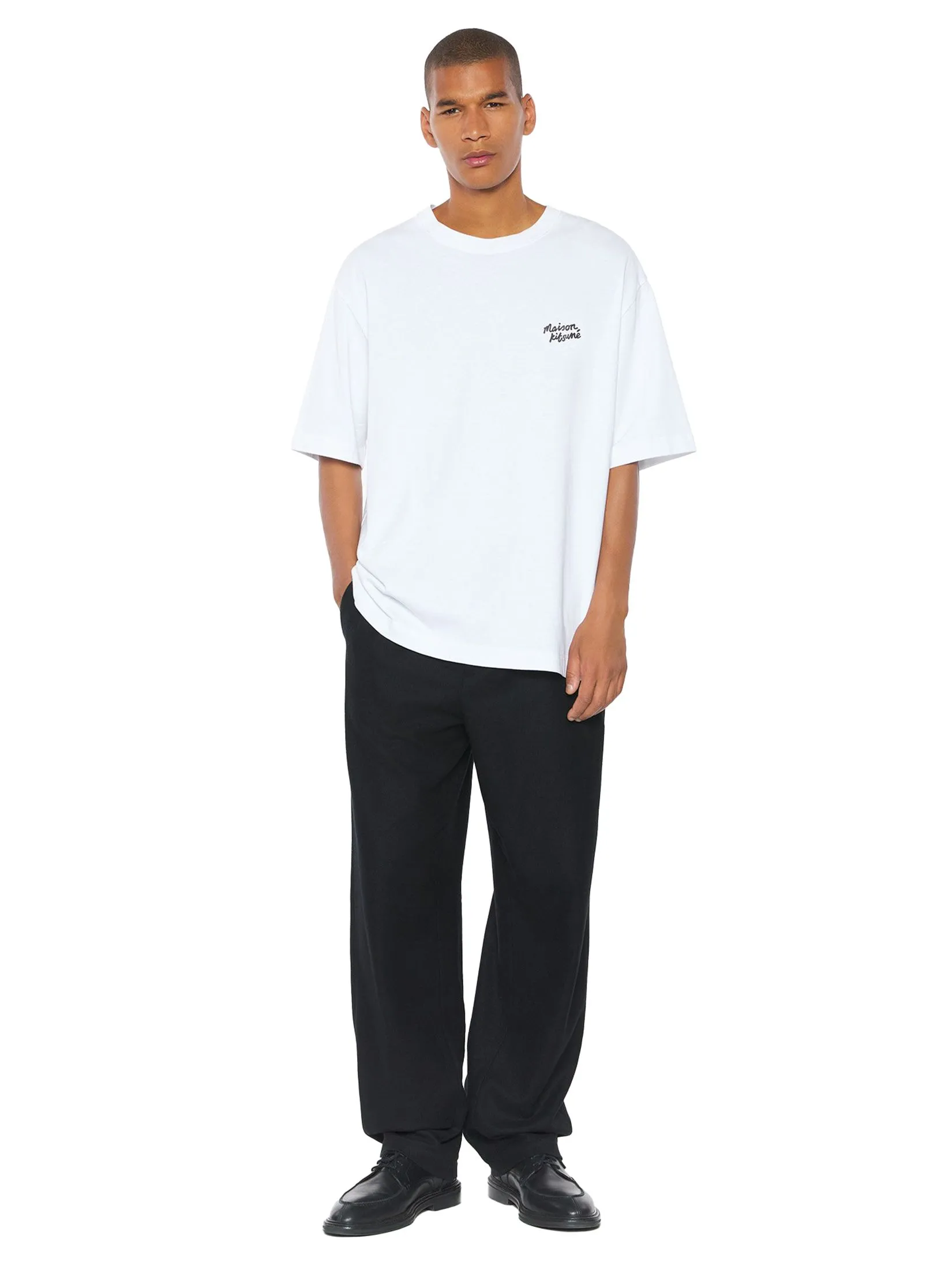 MAISON KITSUNÉ Men Tee-Shirt Maison Kitsune Handwriting Oversize