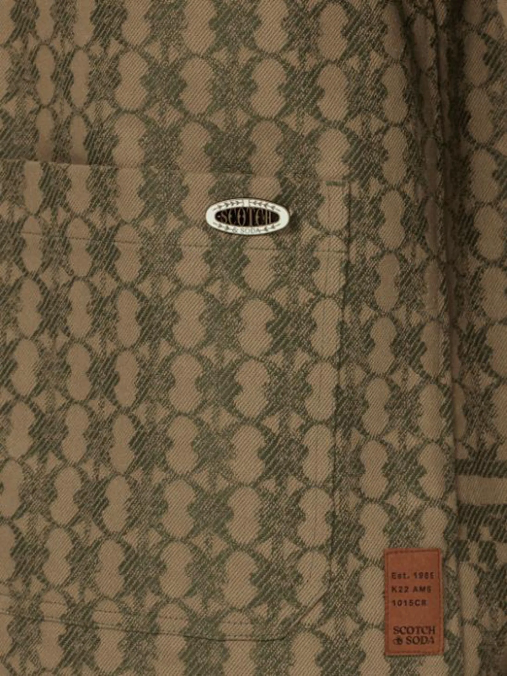 SCOTCH&SODA Men Jacket Jacquard Cotton-Blend Imagine Placed