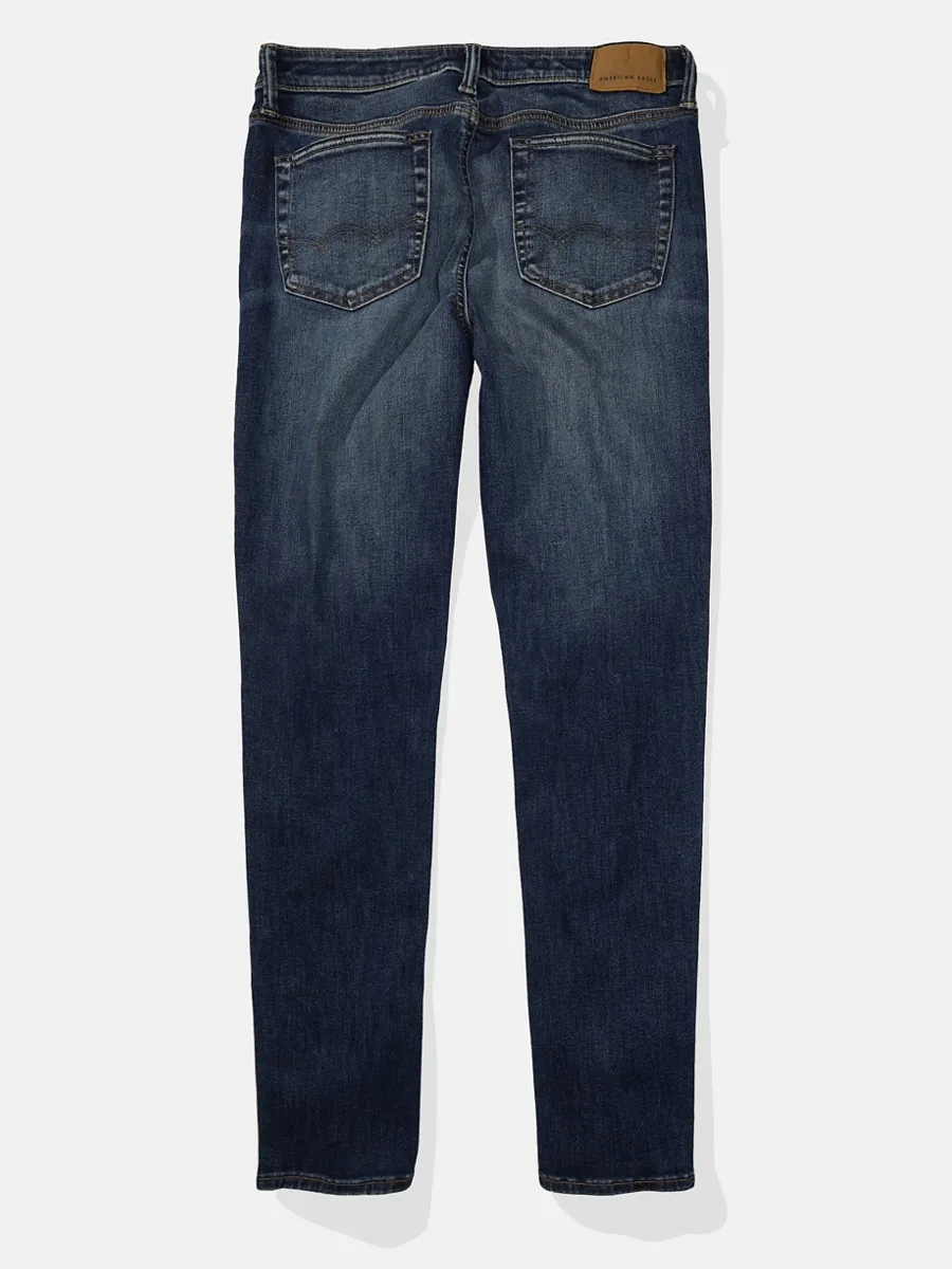 AMERICAN EAGLE MEN INTL EXCLUSIVE DARK CLEAN SKINNY CROPPED 896 DARK WASH
