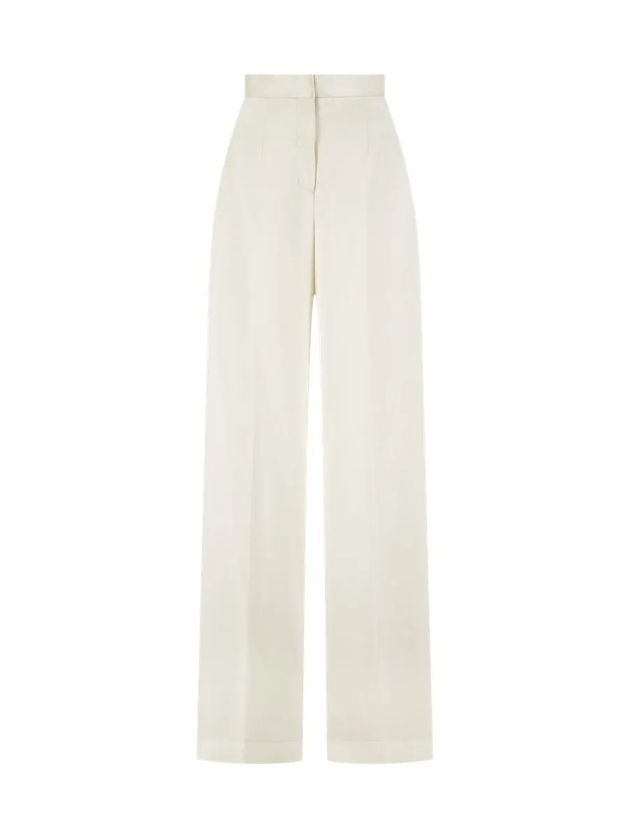 ASAVA (AW23) Belenda Satin Classic Women Pants Ivory