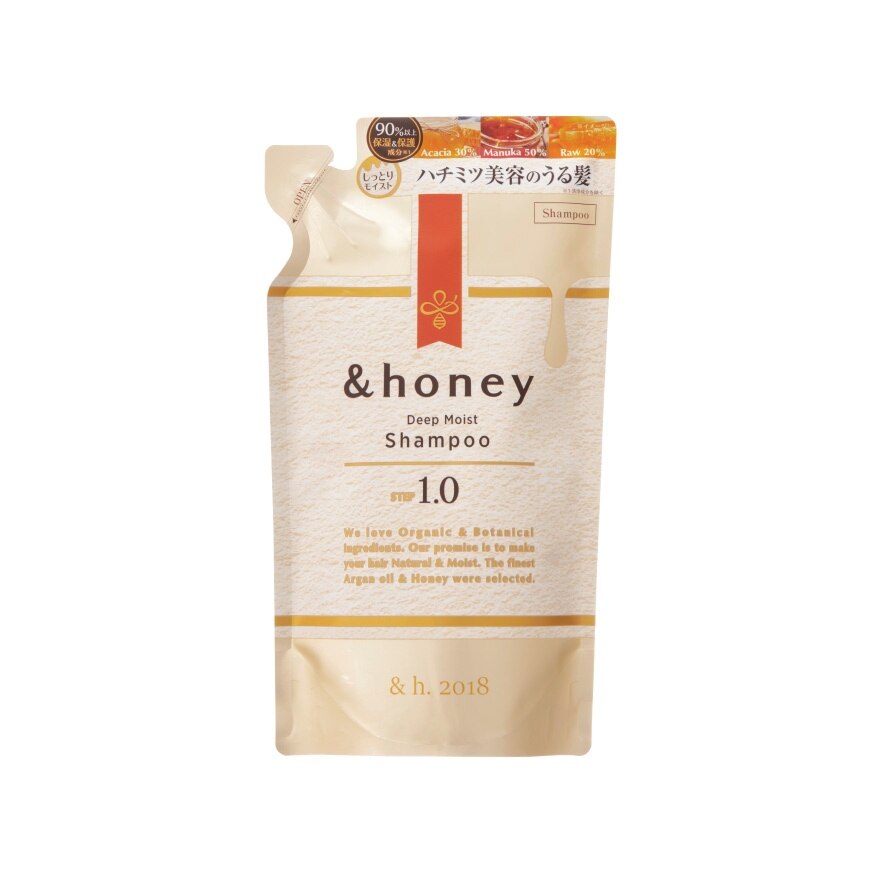 Honey Shampoo Deep Moist Refill 350 Ml. - Yellow