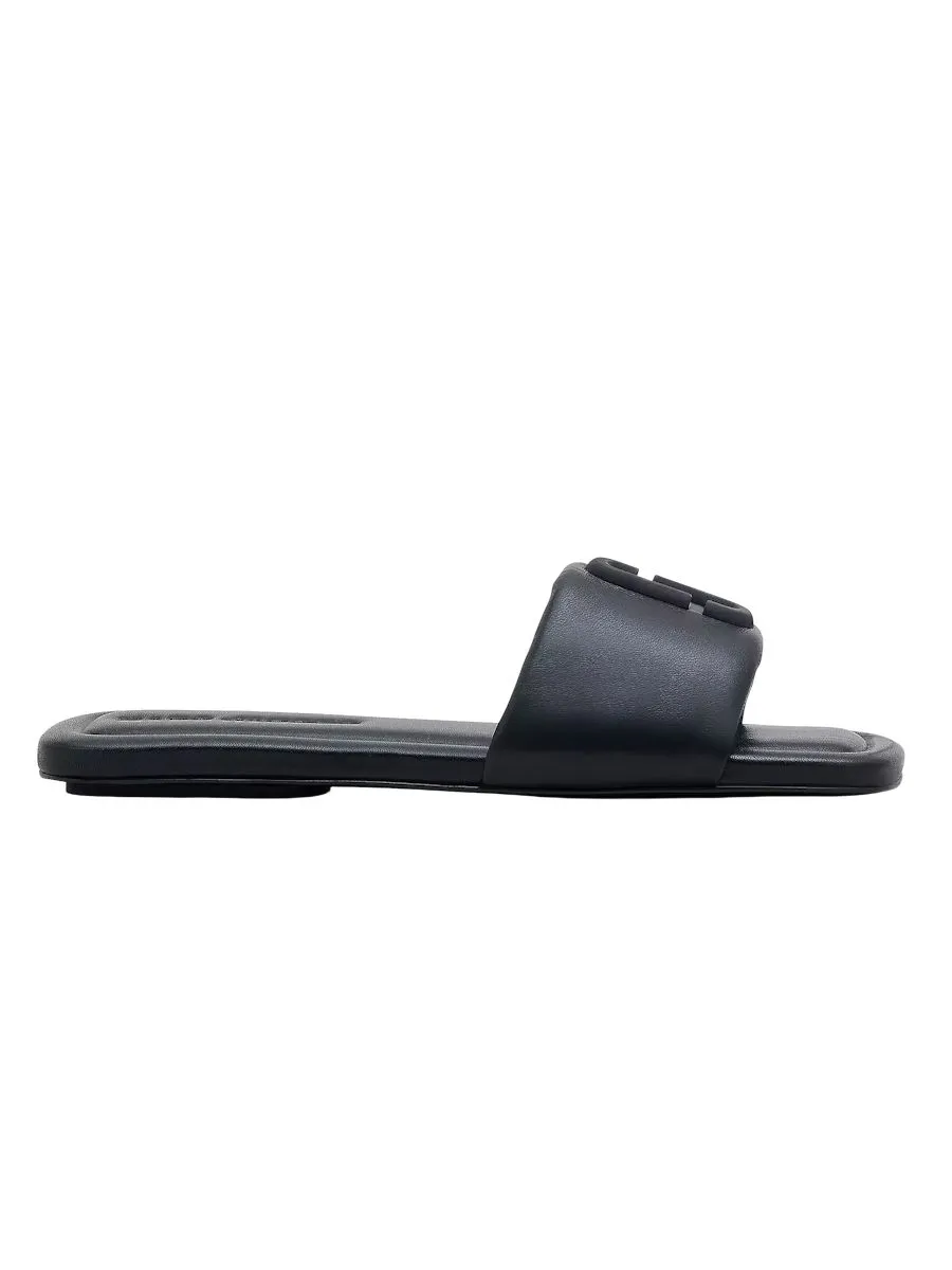 MARC JACOBS THE J MARC LEATHER SANDAL BLACK