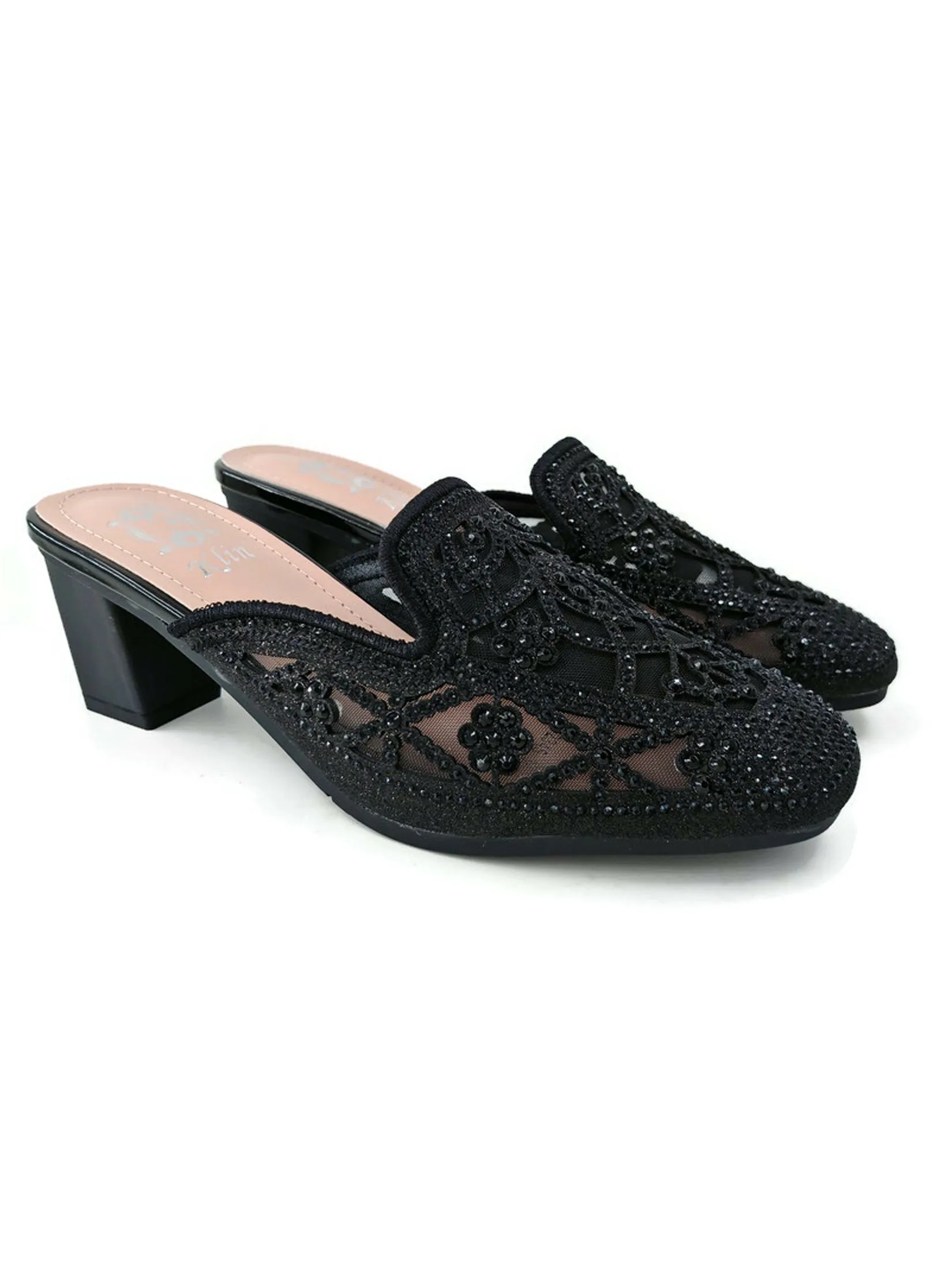 KLIN Woman Mules Style Black