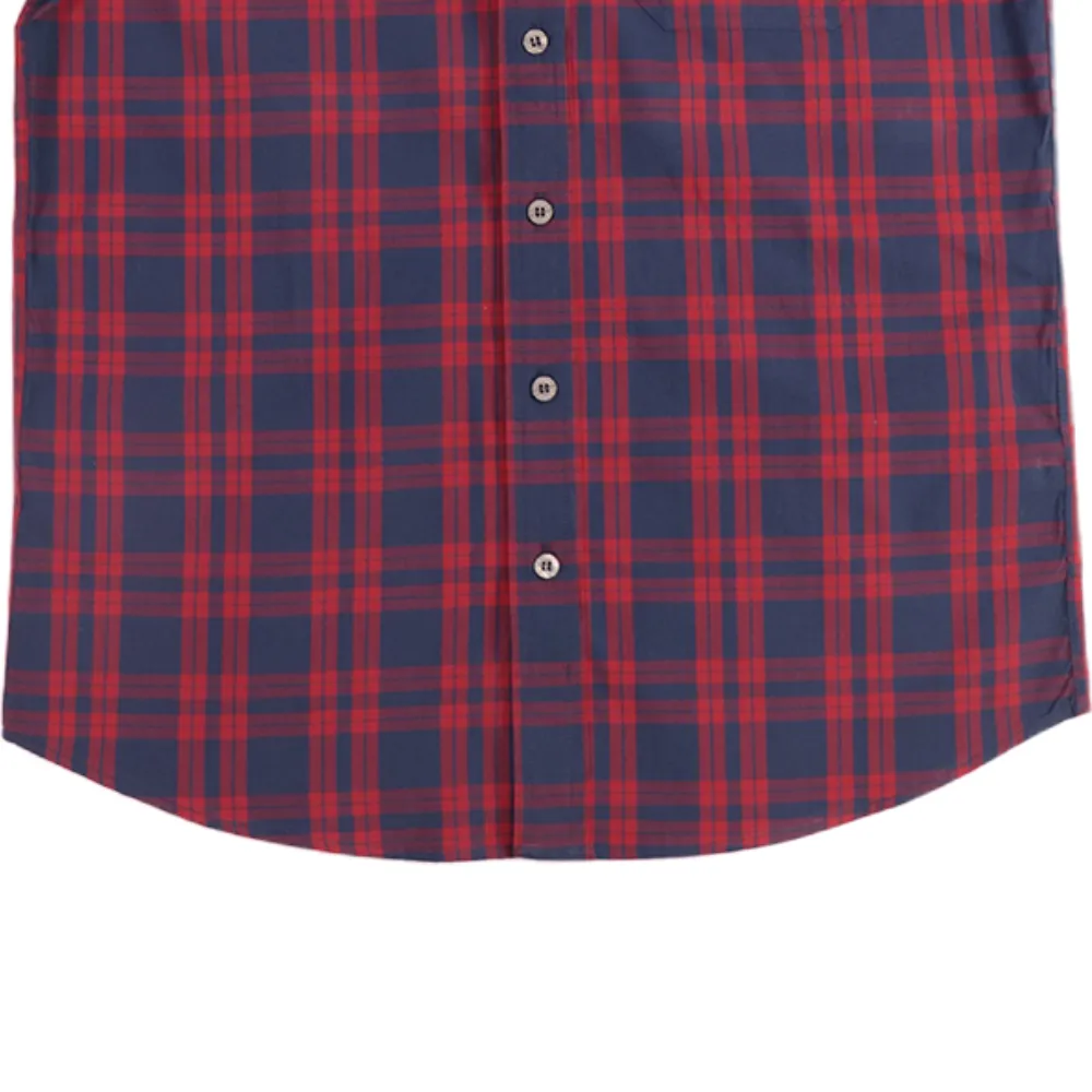 BOVY BAS3917-SHIRT NAVY X RED SCOTTEED