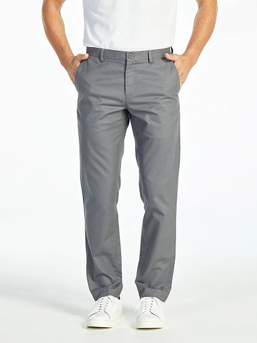 ELLE HOMME MEN RELAXED CHINO PANTS W8L274DG - DARK GREY