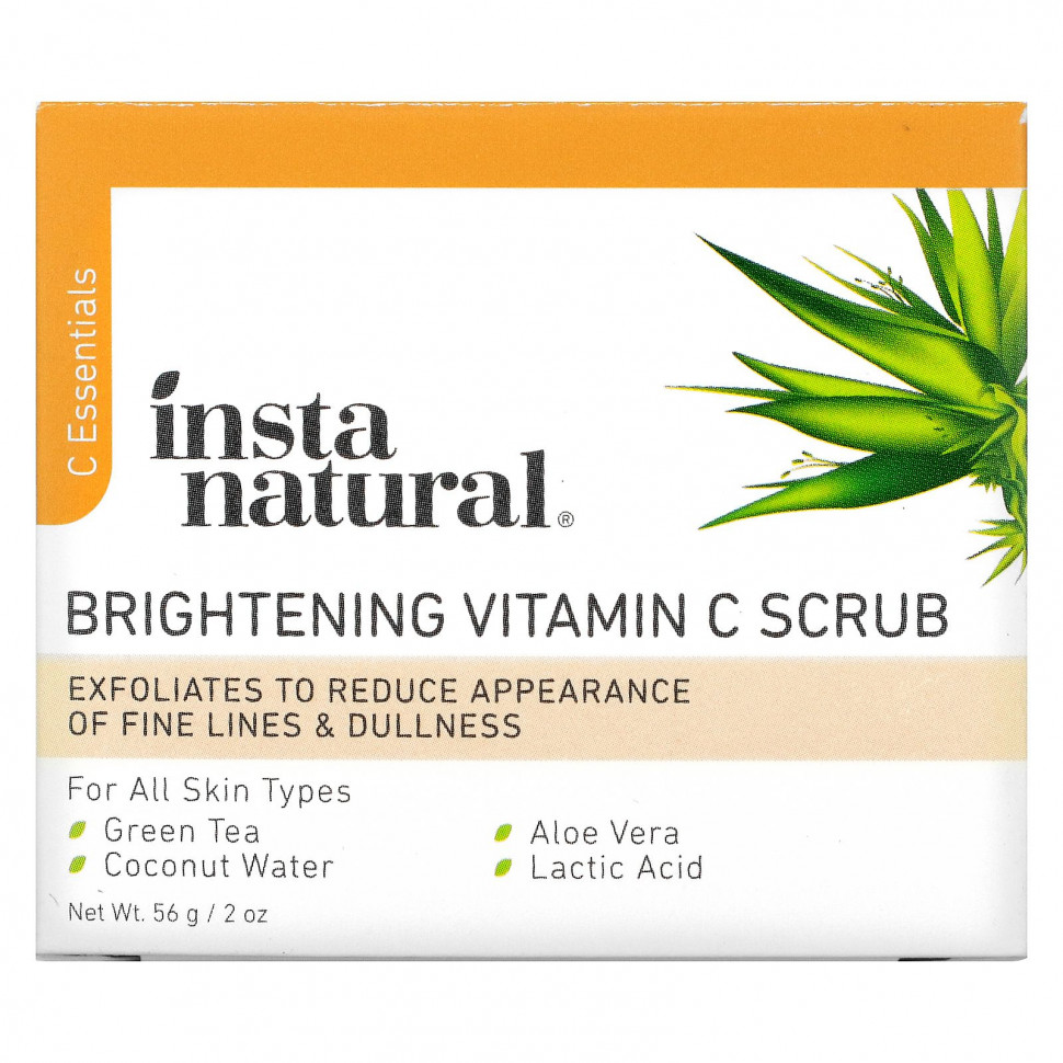 InstaNatural, осветляющий скраб с витамином C, 56 г (2 унции)