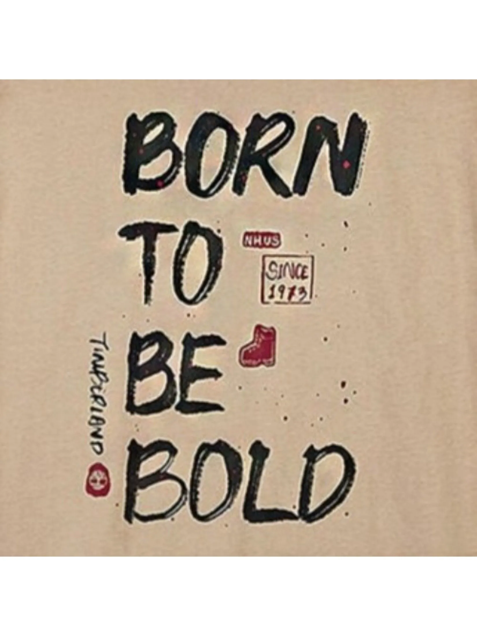 TIMBERLAND Men's Back Graphic Short Sleeve T-Shirt Light Brown