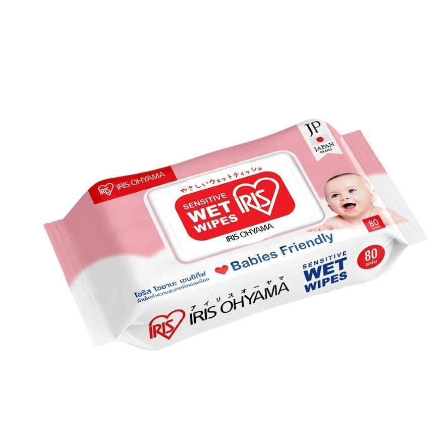 IRIS OHYAMA SENSITIVE WETWIPS 80 Sheet (TWT80)